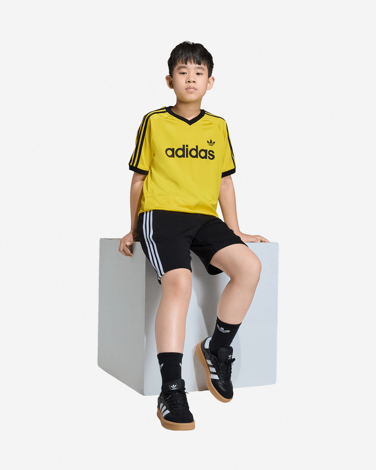 Pantaloncini ADIDAS 3STRIPES JR - Nero - 3 | Cisalfa Sport