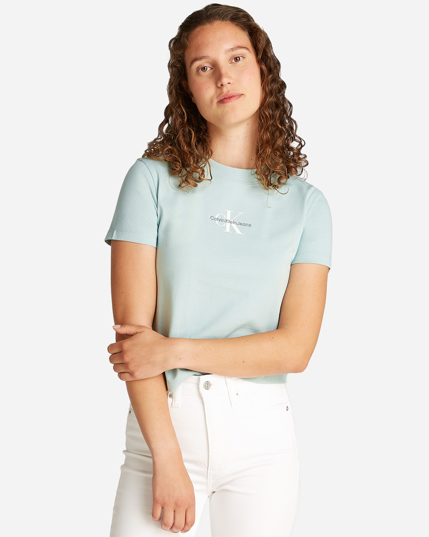 T-shirt CALVIN KLEIN JEANS SLIM MONOGRAM W - Verde - 4 | Cisalfa Sport