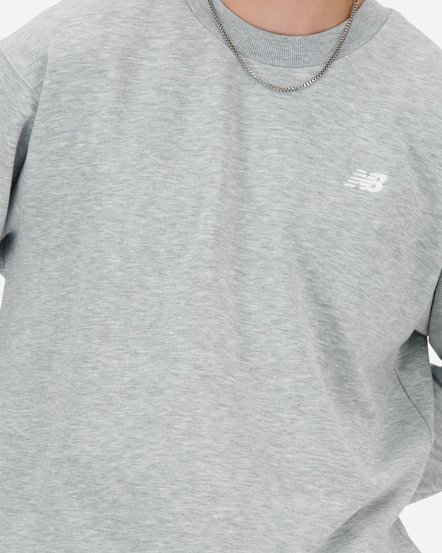 Felpa NEW BALANCE CREW M - Grigio - 3 | Cisalfa Sport