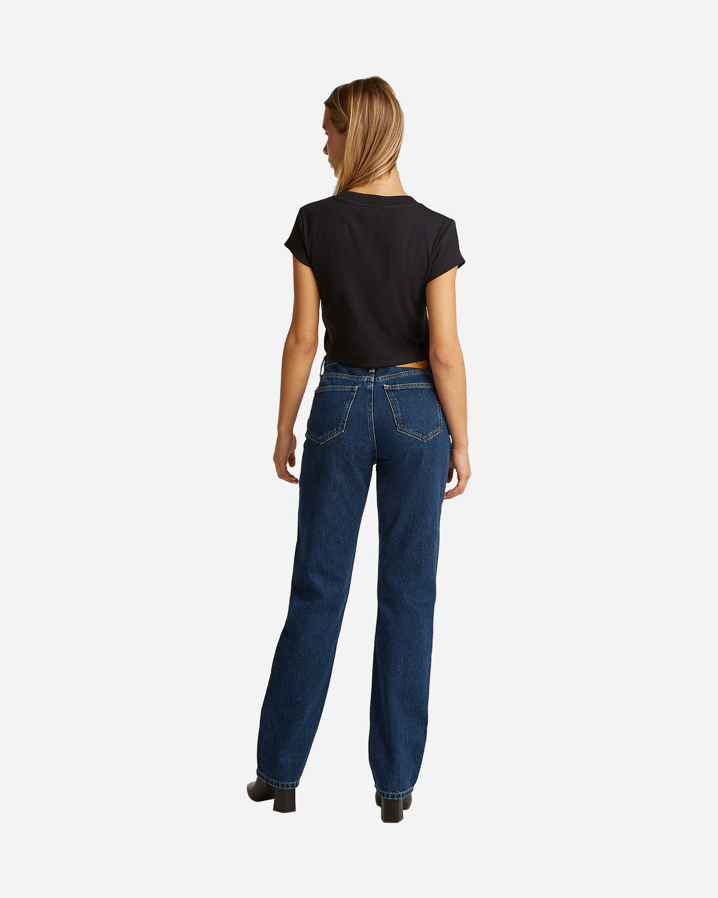 T-shirt CALVIN KLEIN JEANS RIB MONOGRAM W - Nero - 4 | Cisalfa Sport