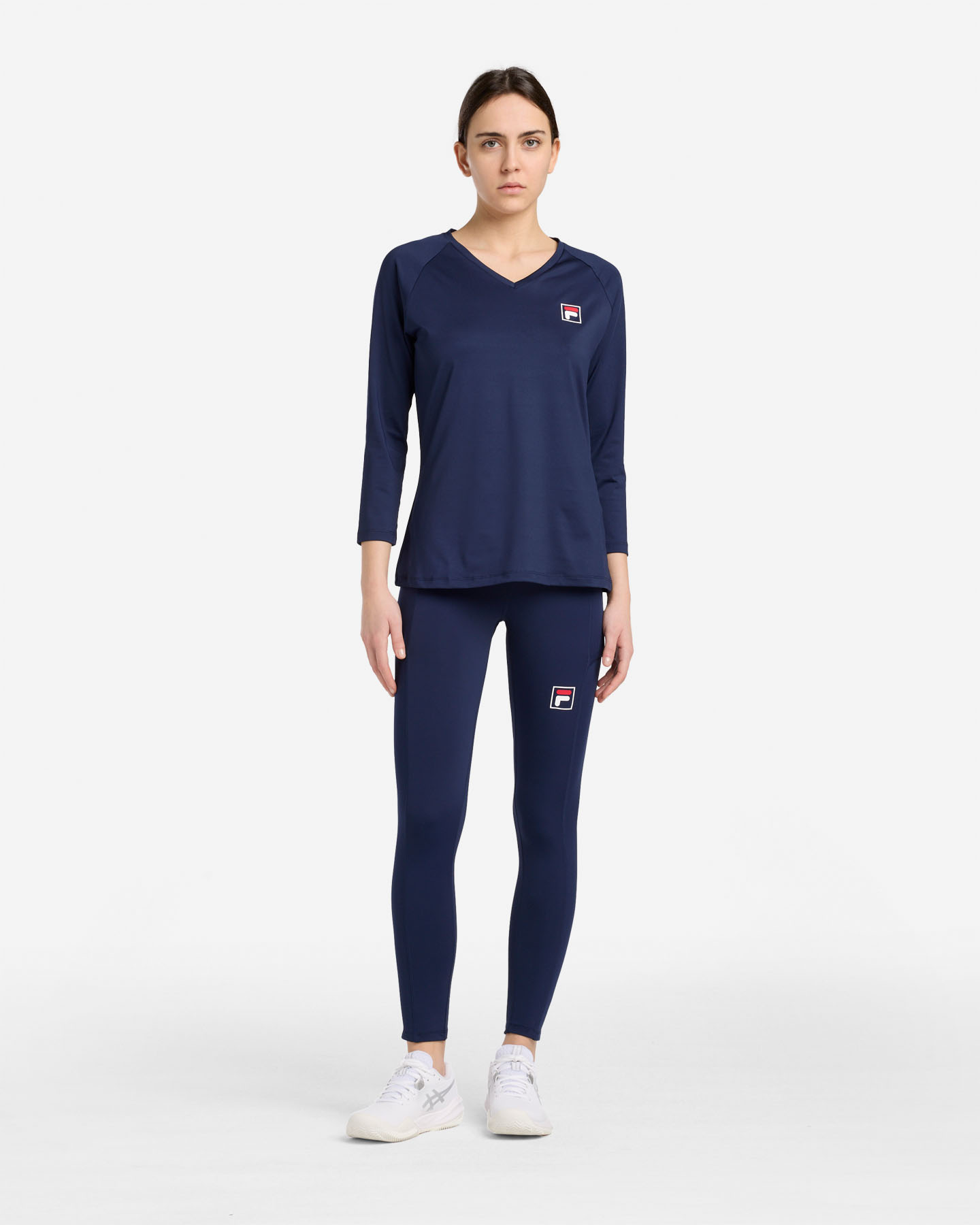 T-shirt tennis FILA COURT LINE W - Blu - 4 | Cisalfa Sport