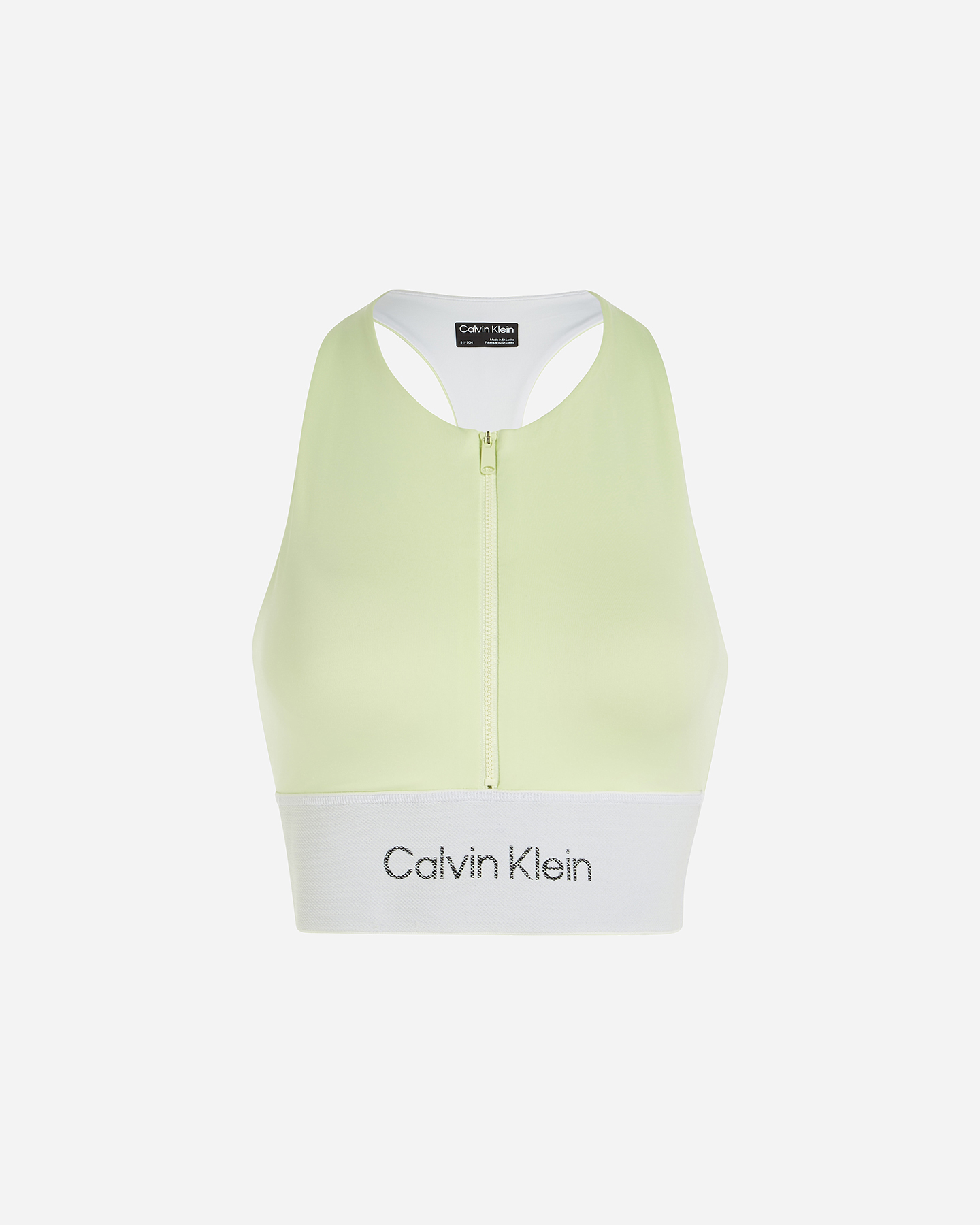 Bra training CALVIN KLEIN SPORT BRALETTE ZIP W - Giallo - 0 | Cisalfa Sport