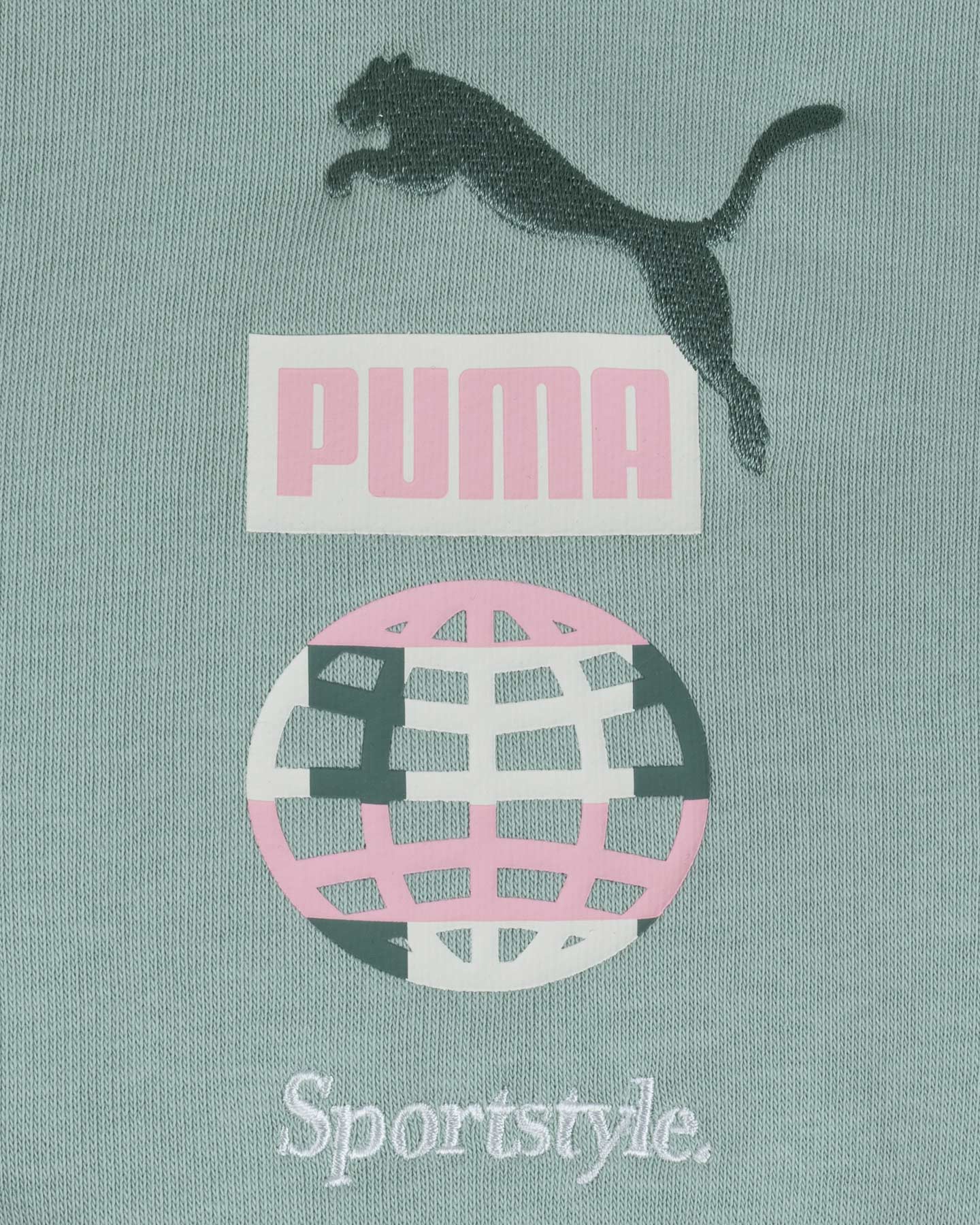 Felpa PUMA CONCEPT LOGO W - Verde - 2 | Cisalfa Sport