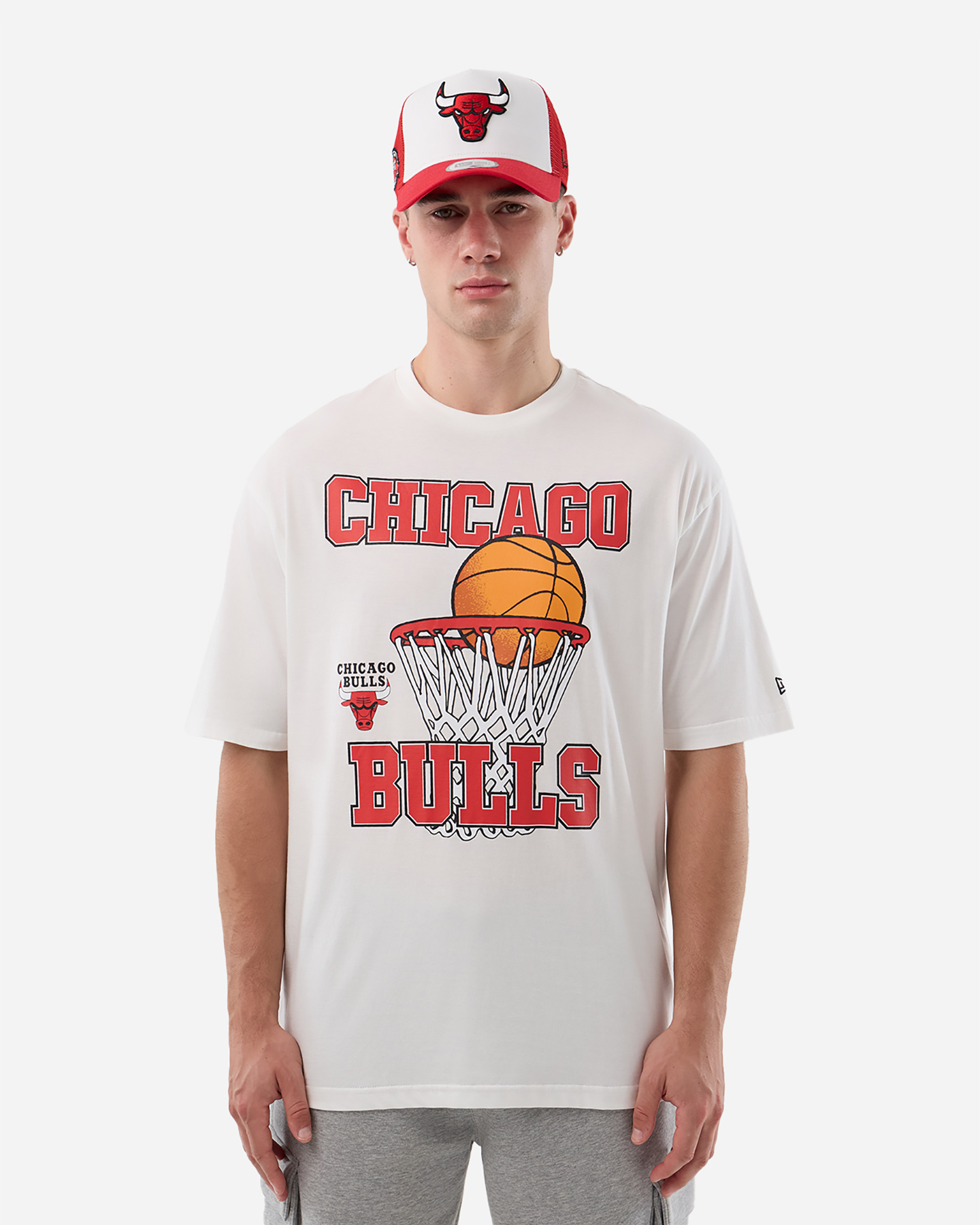 Maglia basket NEW ERA CHICAGO BULLS NBA GRAPHIC M - Bianco - 0 | Cisalfa Sport