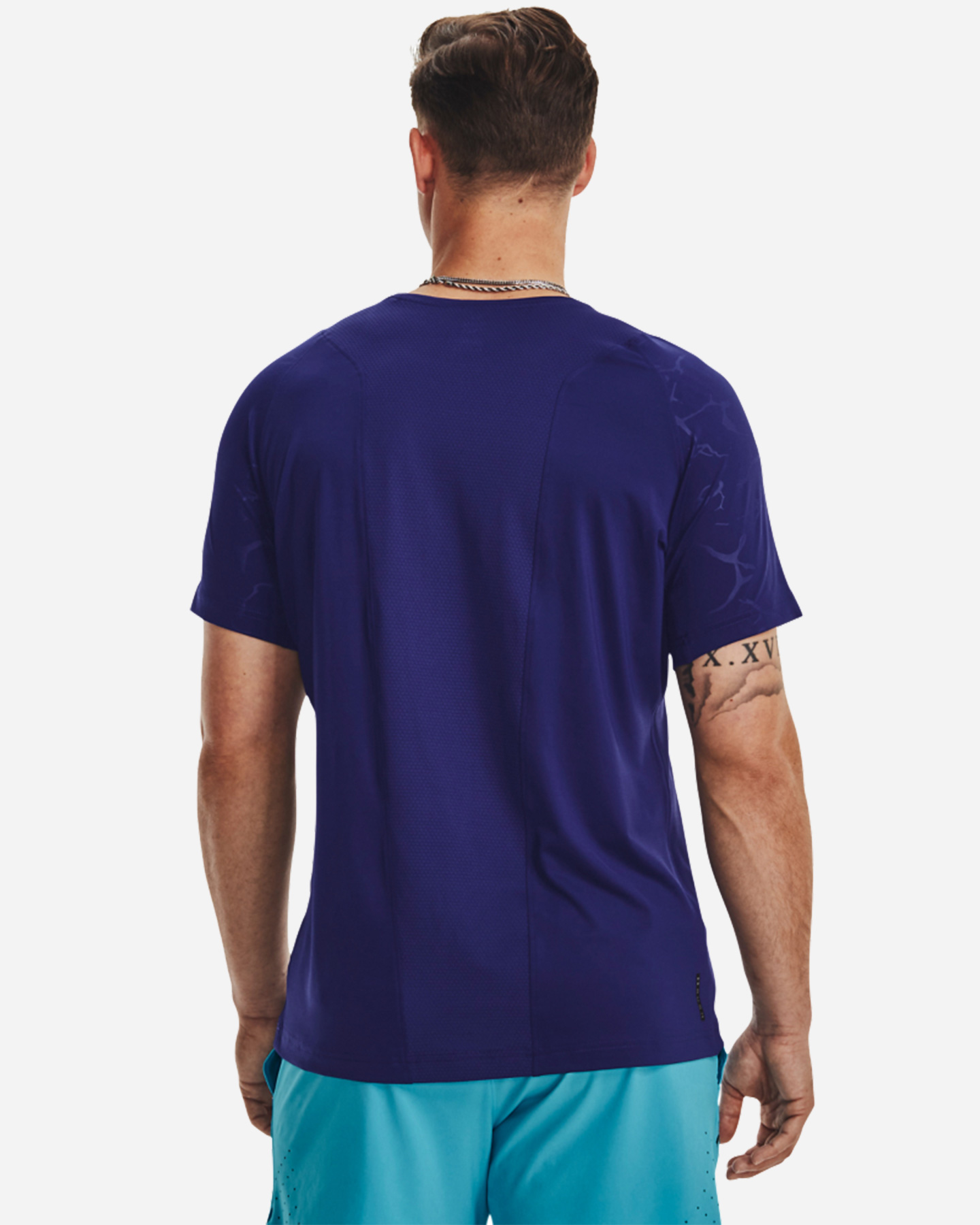 T-shirt training UNDER ARMOUR EMBOSS M - Blu - 1 | Cisalfa Sport