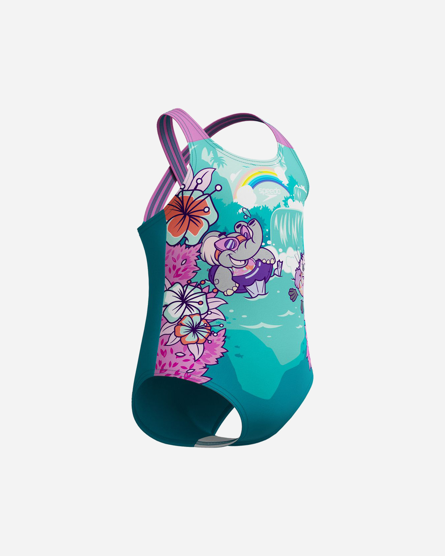 Costume piscina SPEEDO PRINTED CROSSBACK JR - Verde - 1 | Cisalfa Sport