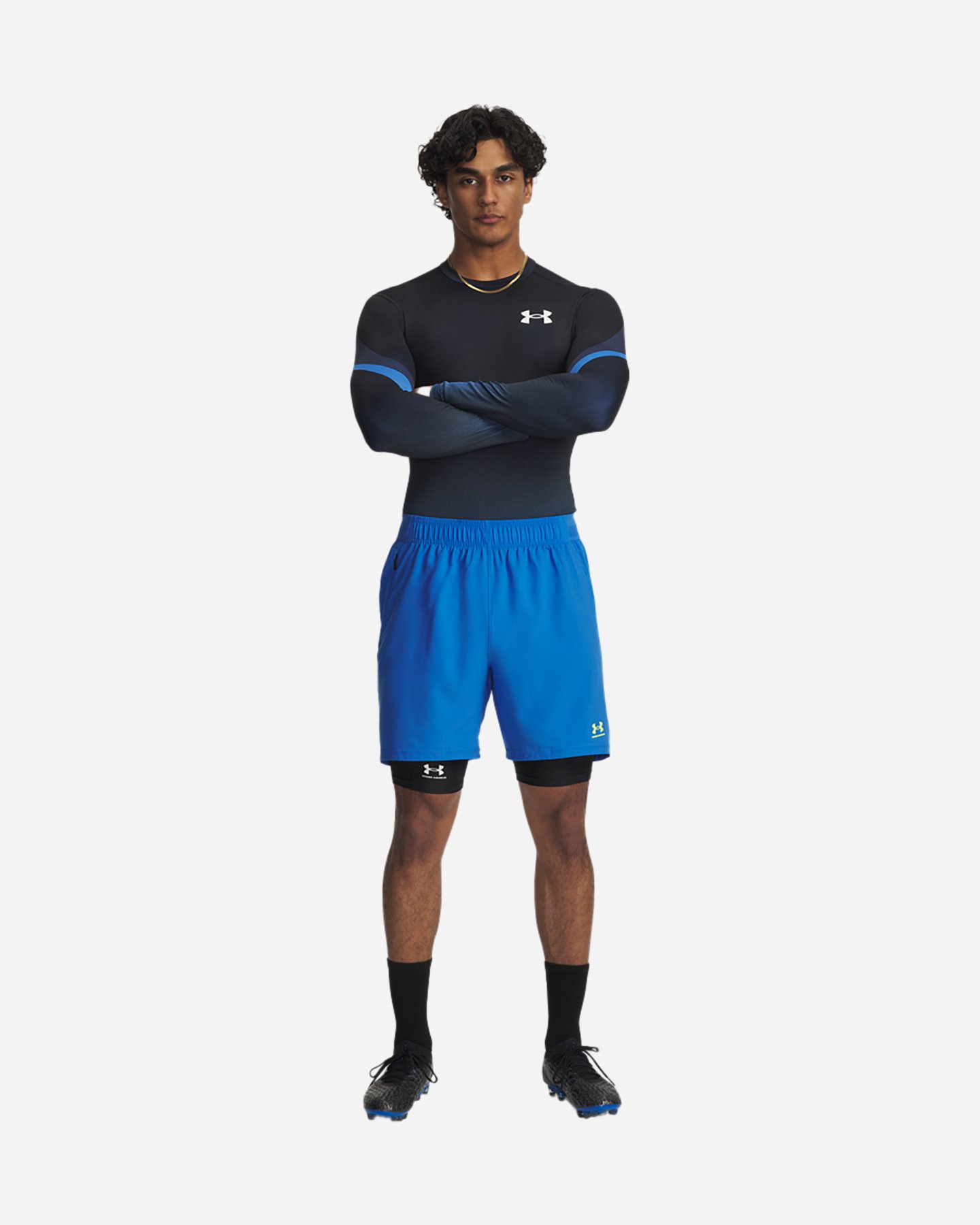 T-shirt training UNDER ARMOUR HEATGEAR SUBLIMATED M - Blu - 2 | Cisalfa Sport