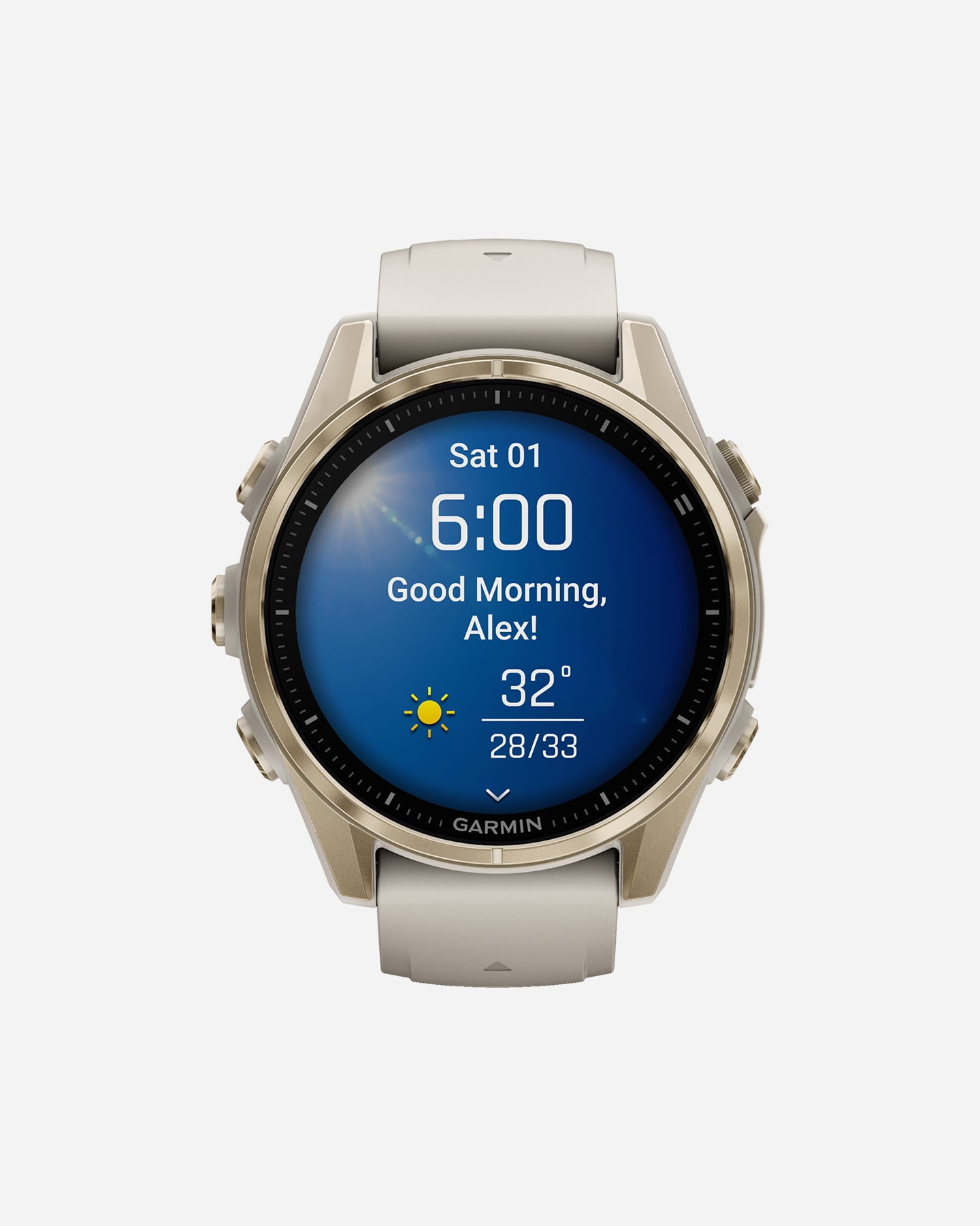 Garmin Fenix 8 Amoled 43mm Sapphire - Orologio Multifunzione - Oro