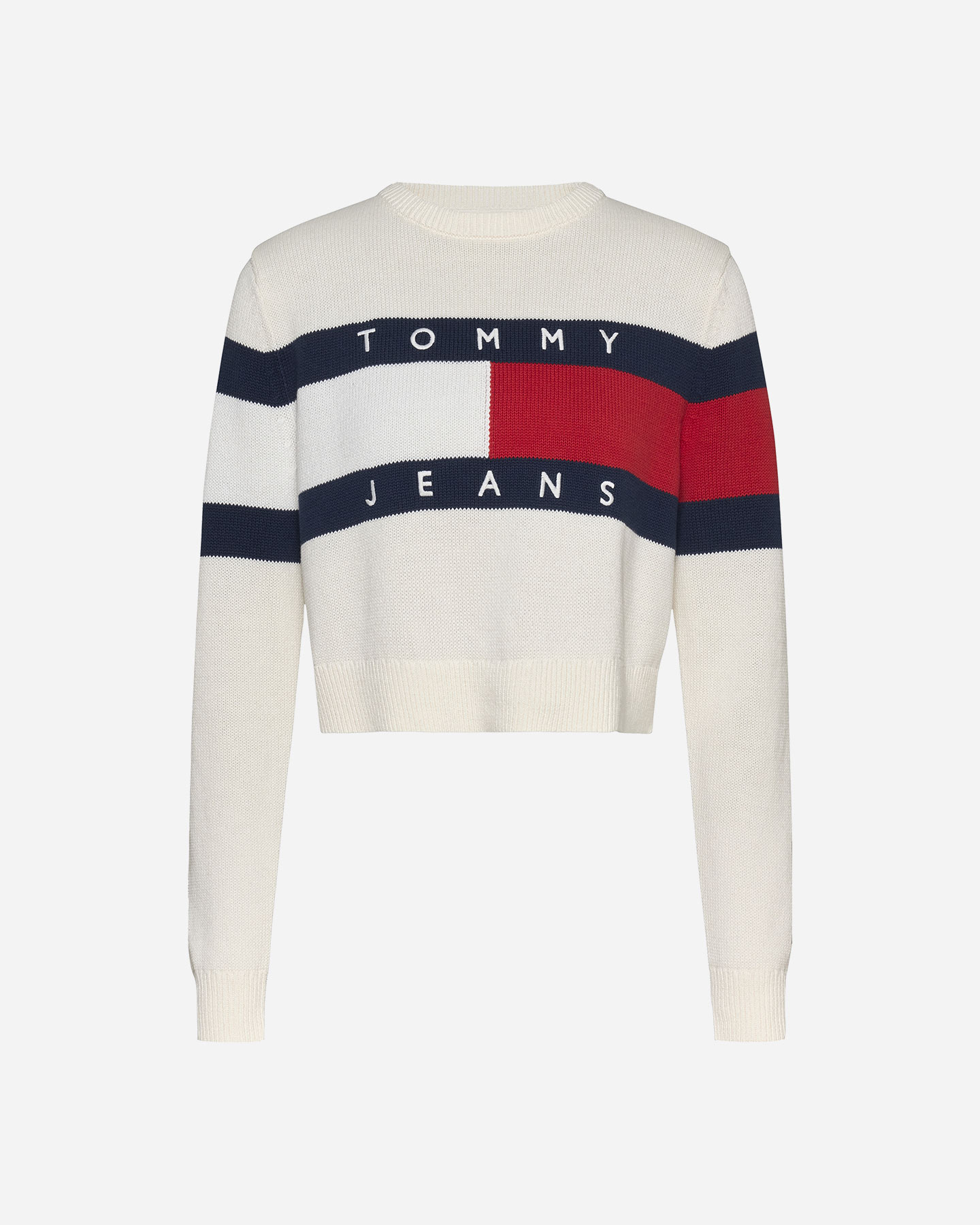Maglione TOMMY HILFIGER CENTER FLAG W - Beige - 0 | Cisalfa Sport