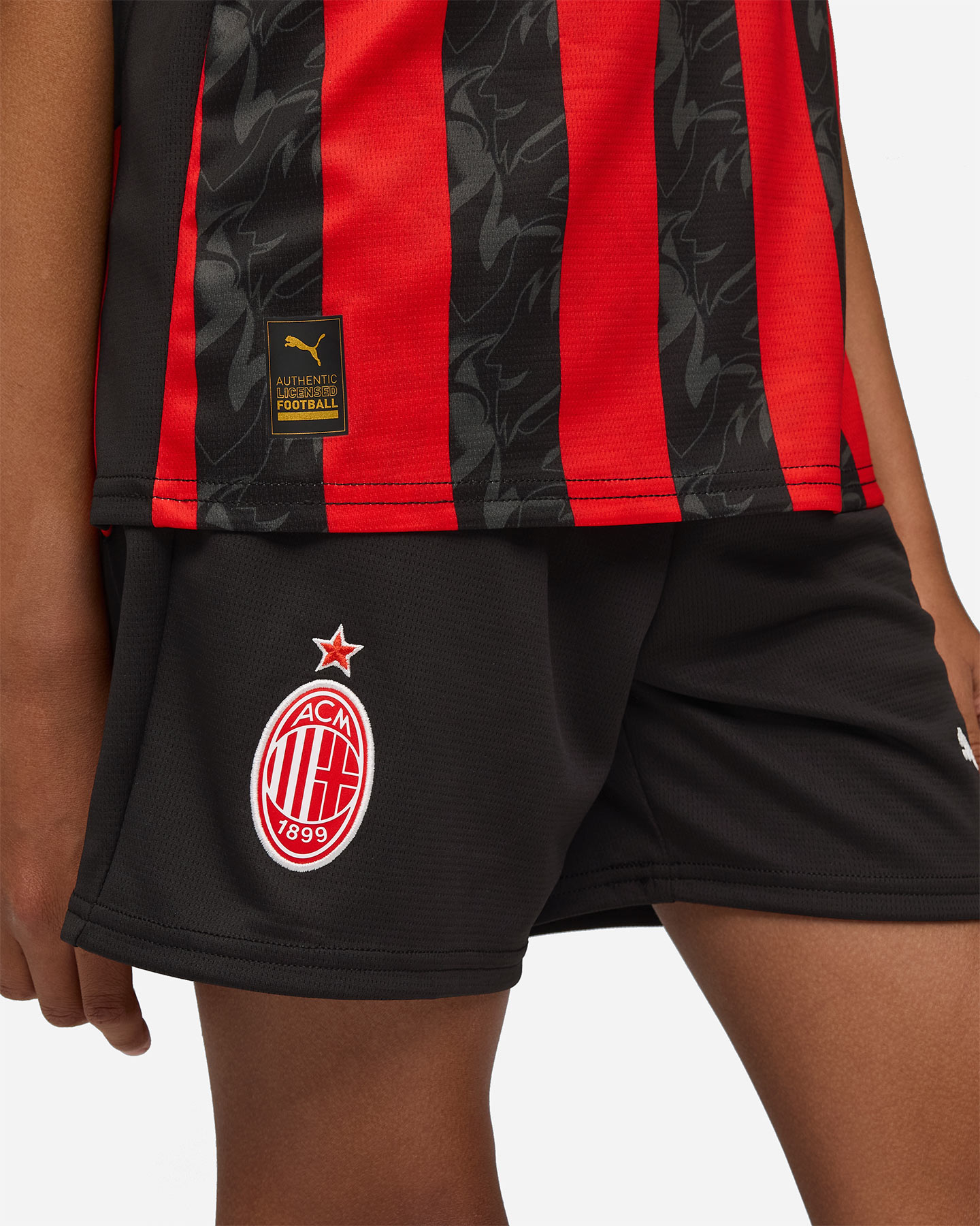 Pantaloncini calcio ufficiali PUMA MILAN HOME 25-26 JR - Nero - 4 | Cisalfa Sport