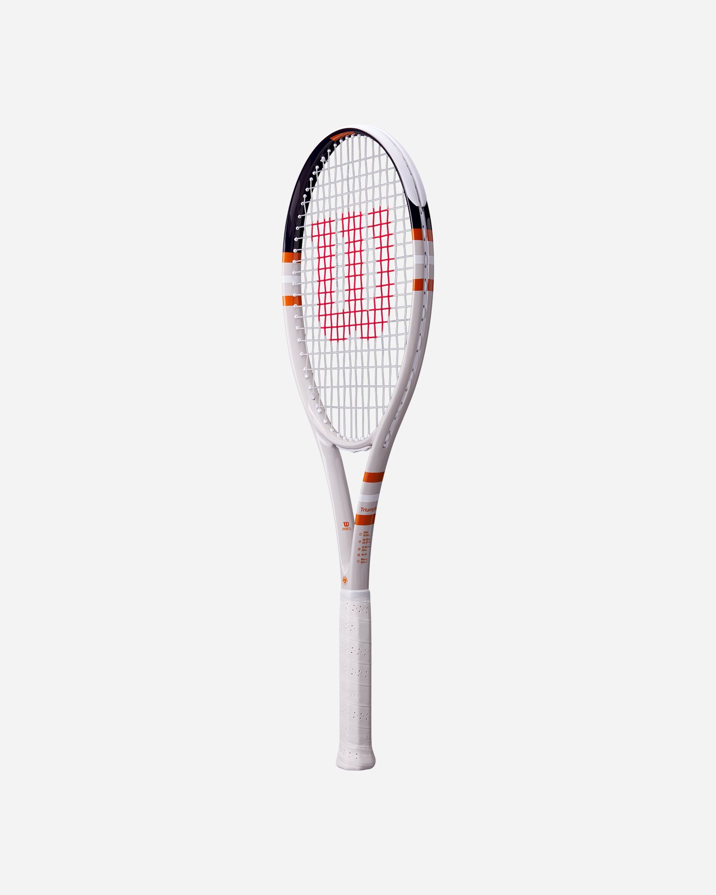 Racchetta tennis WILSON ROLAND GARROS TRIUMPH TNS RKT  - Bianco - 2 | Cisalfa Sport