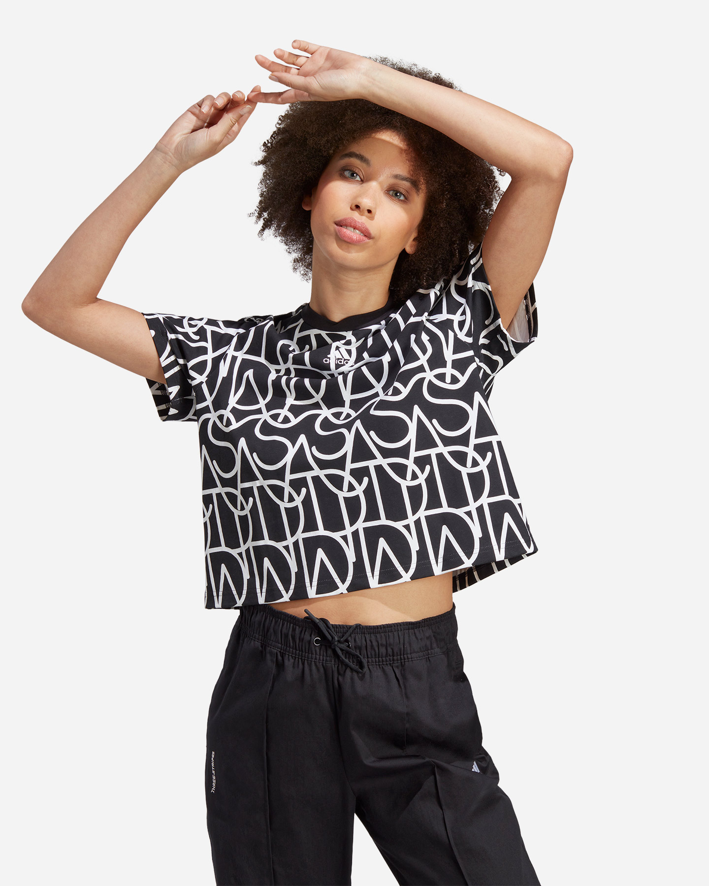 T-shirt ADIDAS ALL OVER W - Nero - 1 | Cisalfa Sport