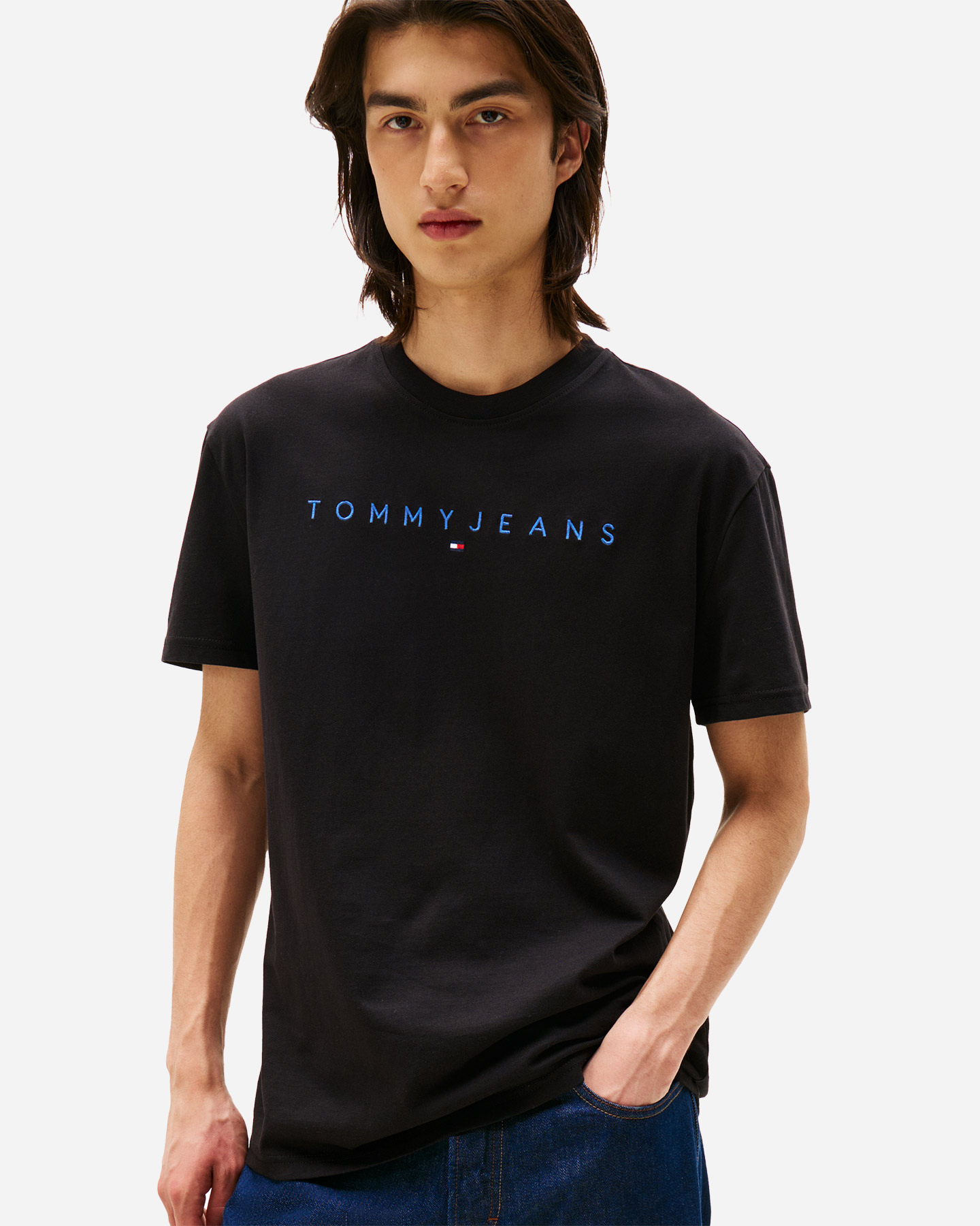 T-shirt TOMMY HILFIGER LINEAR LOGO M - Nero - 1 | Cisalfa Sport