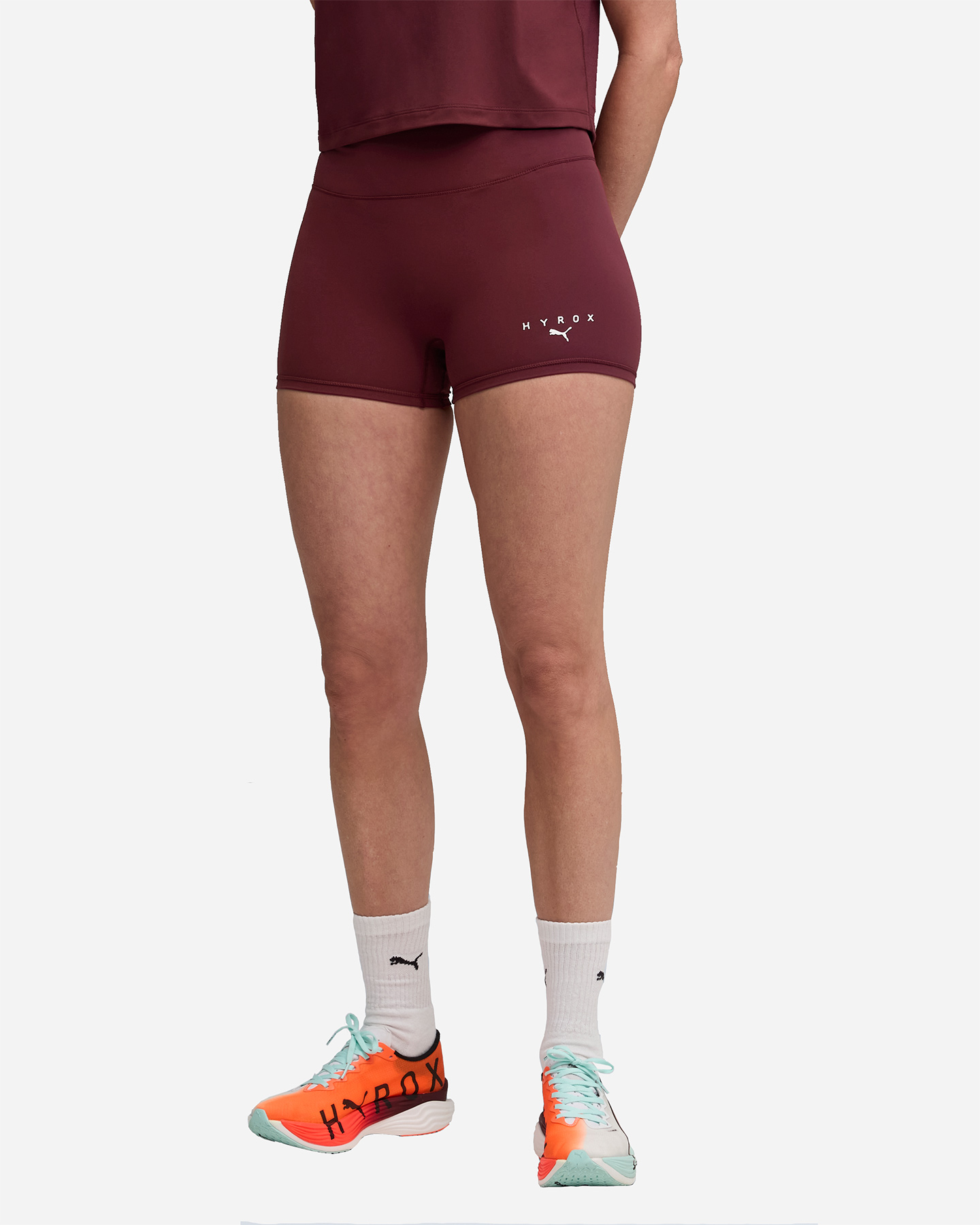 Short training PUMA HYROX SHAPELUXE W - Rosso - 2 | Cisalfa Sport