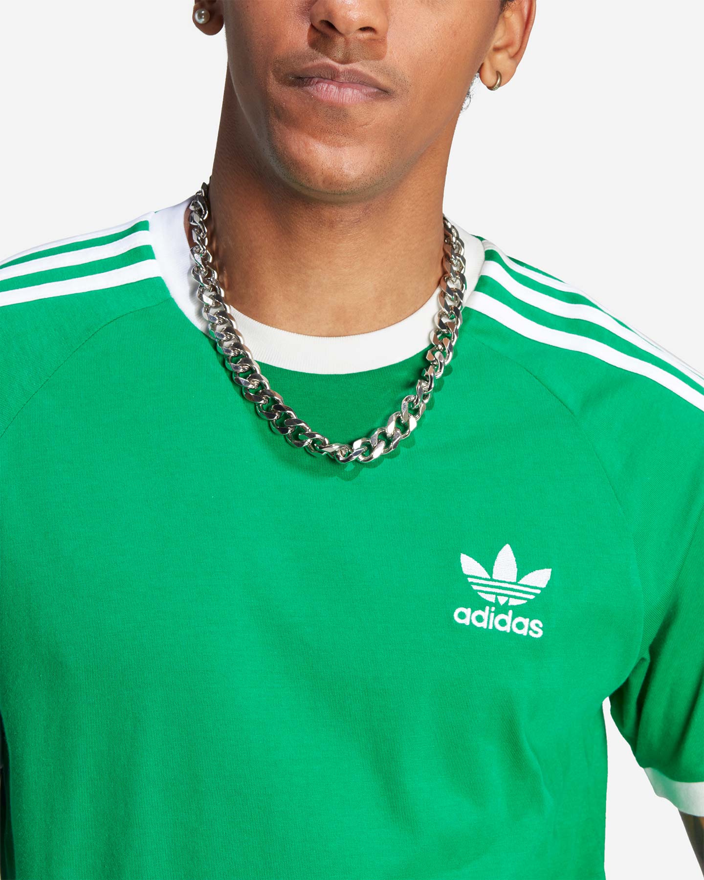 T-shirt ADIDAS 3STRIPES M - Verde - 4 | Cisalfa Sport