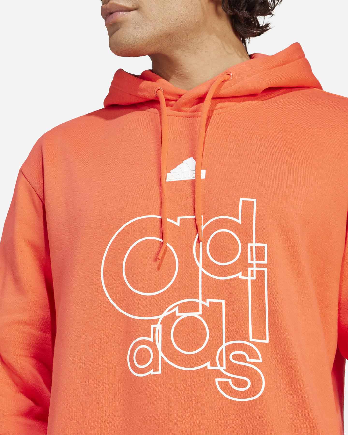 Felpa ADIDAS BRAND LOVE M - Arancione - 4 | Cisalfa Sport