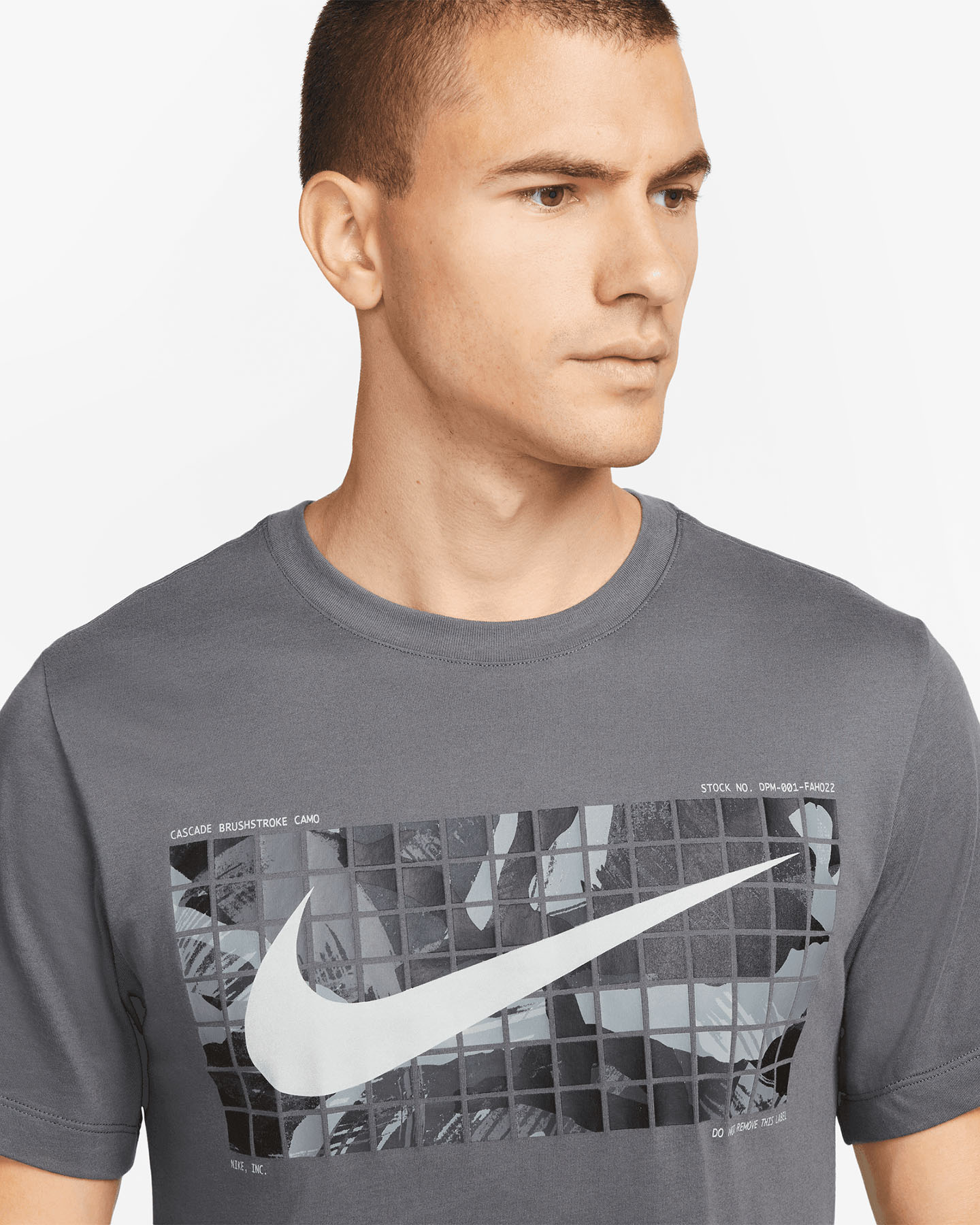 T-shirt training NIKE DRI FIT M - Grigio - 4 | Cisalfa Sport