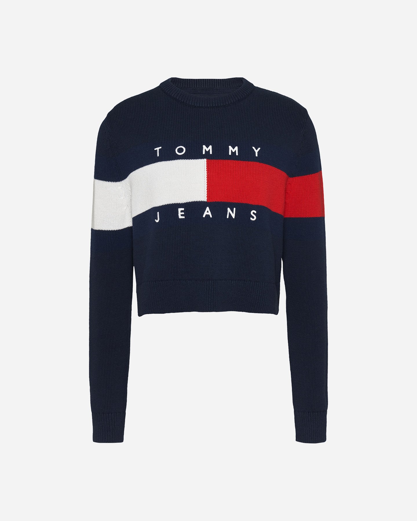 Maglione TOMMY HILFIGER CENTER FLAG W - Blu Navy - 0 | Cisalfa Sport