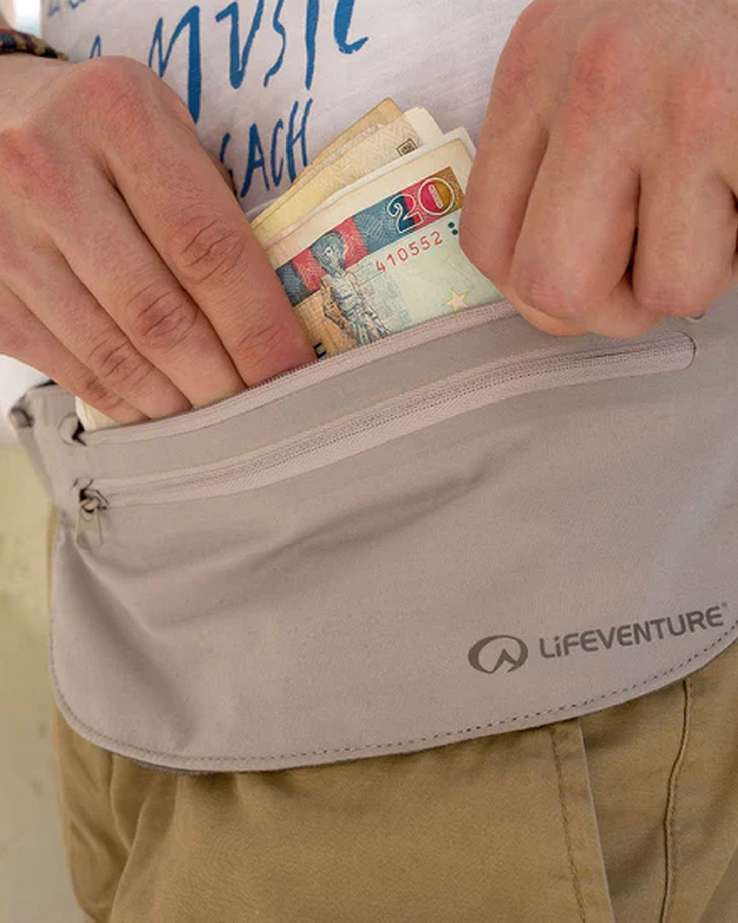 Portafoglio LIFEVENTURE RFID BODY WALLET WAIST  - Grigio - 1 | Cisalfa Sport