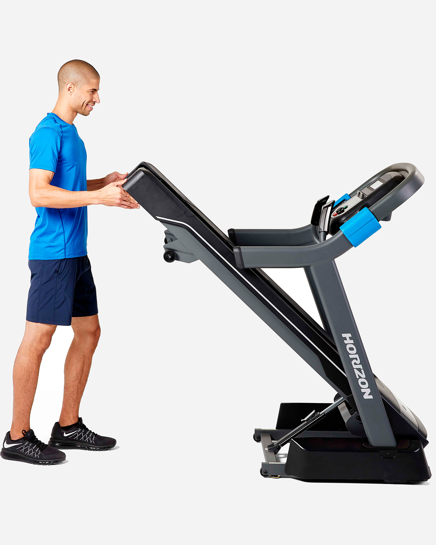 Tapis roulant HORIZON FITNESS 7.0AT  - Antracite - 4 | Cisalfa Sport