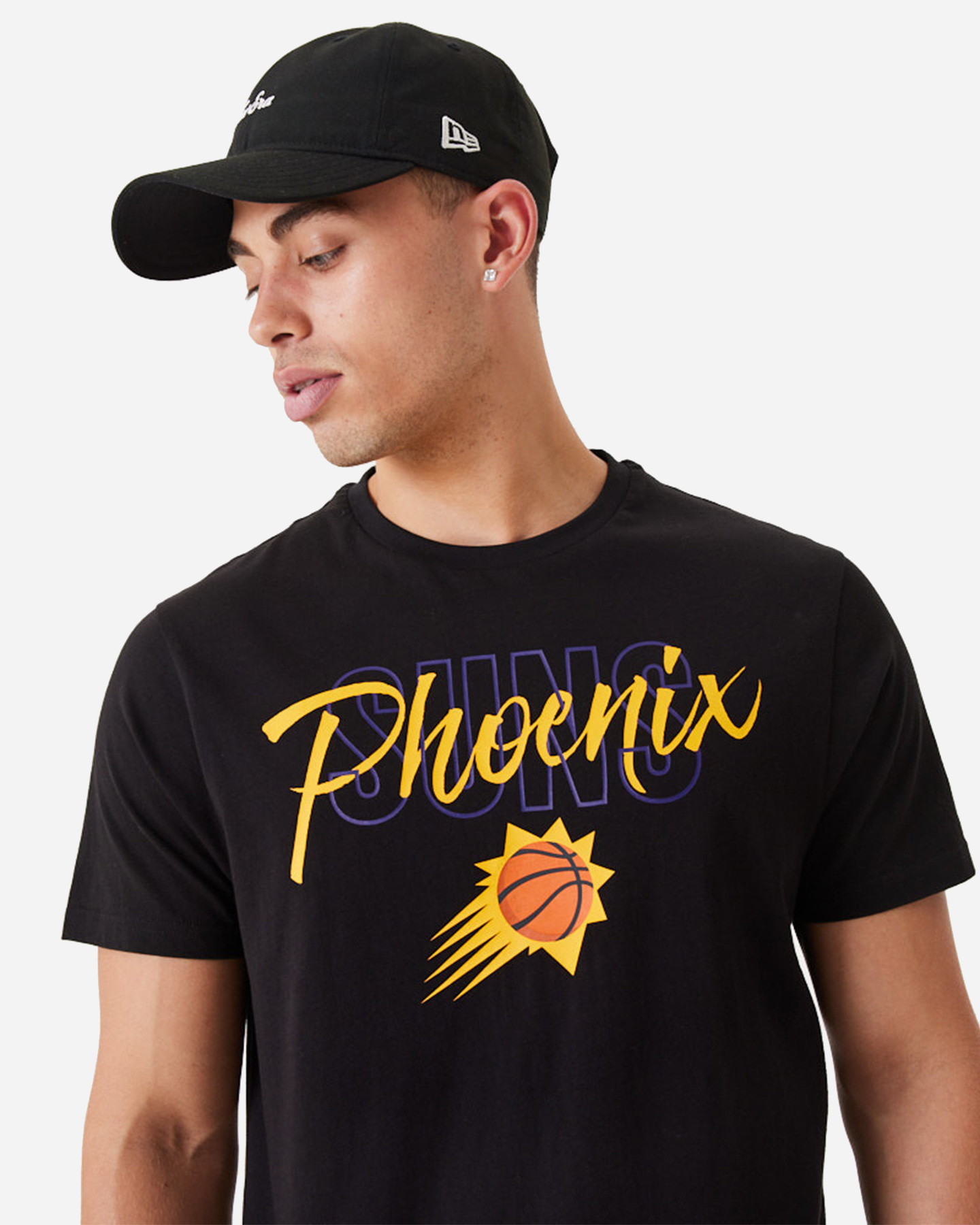 T-shirt NEW ERA SCRIPT PHX SUNS  - Nero - 2 | Cisalfa Sport