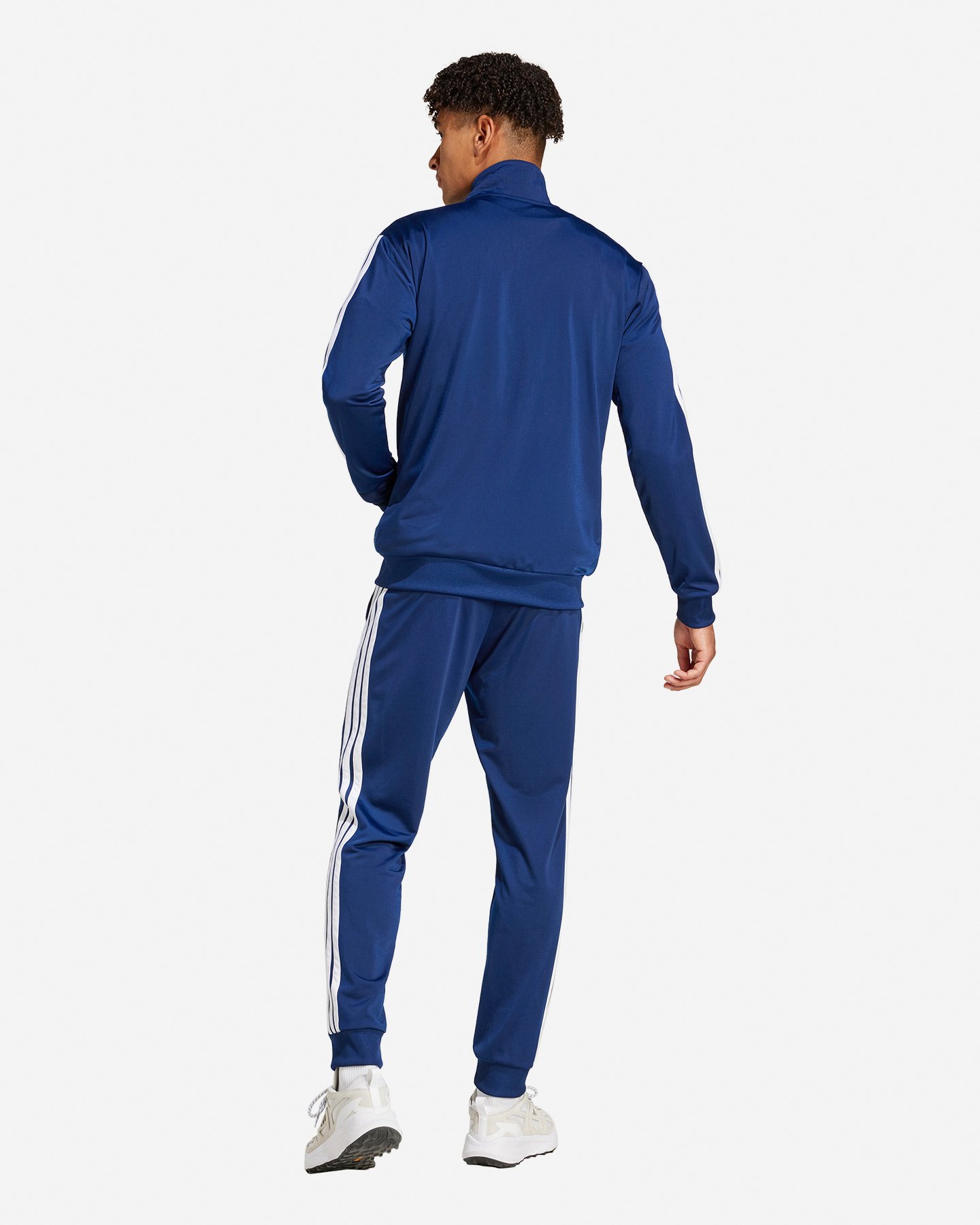 Tuta ADIDAS TRACKTOP 3STRIPES M - Blu Navy - 4 | Cisalfa Sport