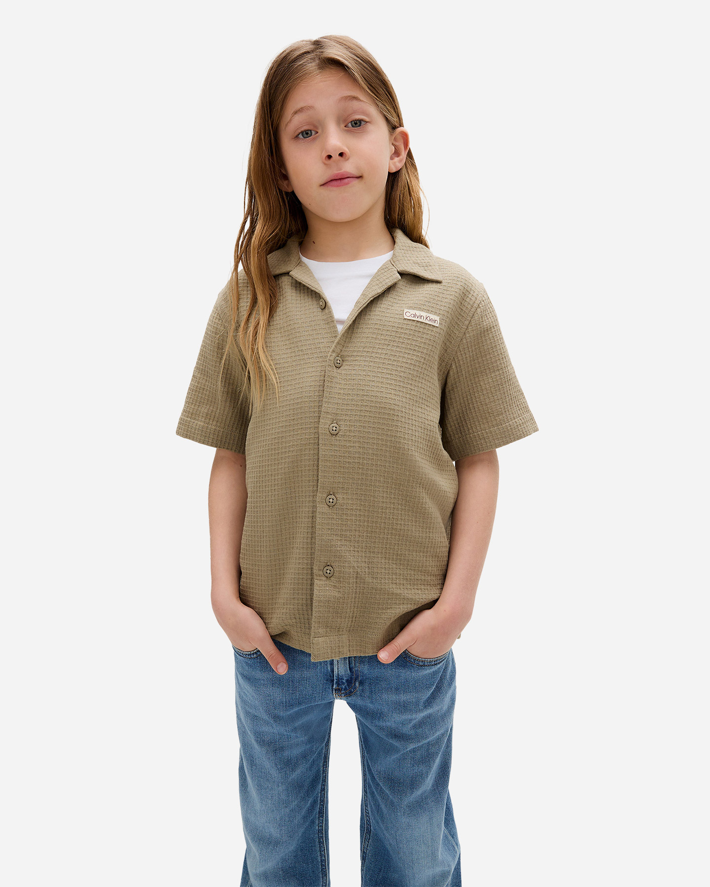 Jeans CALVIN KLEIN JEANS STRAIGHT JR - Denim - 4 | Cisalfa Sport