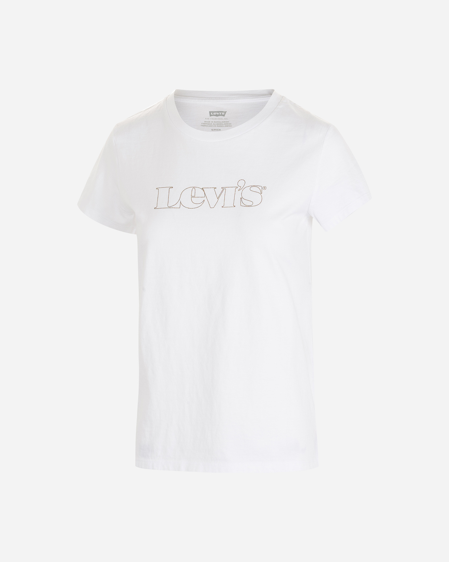 T-shirt LEVI'S LOGO OUTLINE GLITTER W - Bianco - 0 | Cisalfa Sport