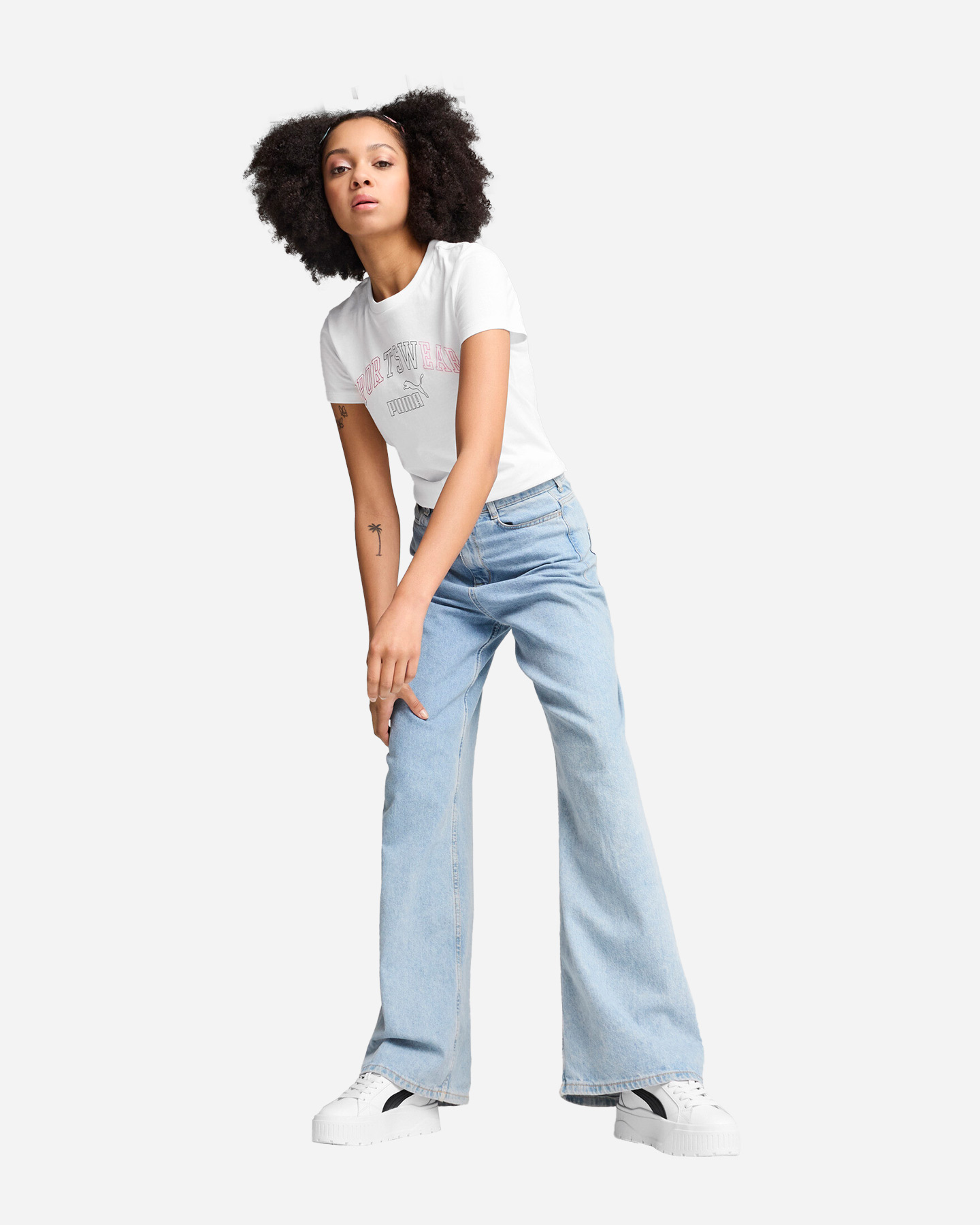 T-shirt PUMA LOGO LAB W - Bianco - 4 | Cisalfa Sport