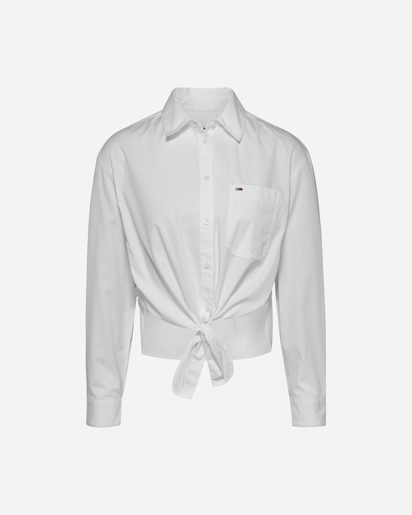 Camicia TOMMY HILFIGER FRONT KNOT W - Bianco - 0 | Cisalfa Sport