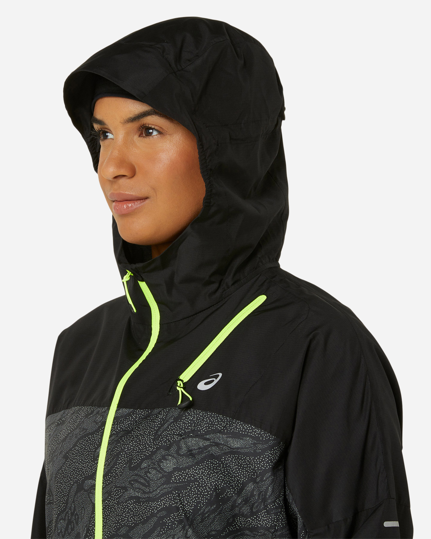 Giacca running ASICS FUJITRAIL PACKABLE WINDBREAKER W - Nero - 3 | Cisalfa Sport