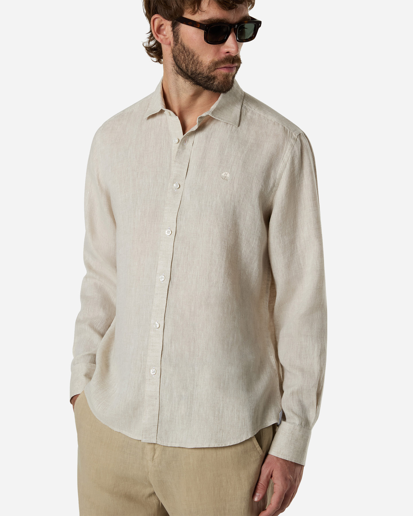 Camicia NORTH SAILS LINEN M - Beige - 3 | Cisalfa Sport