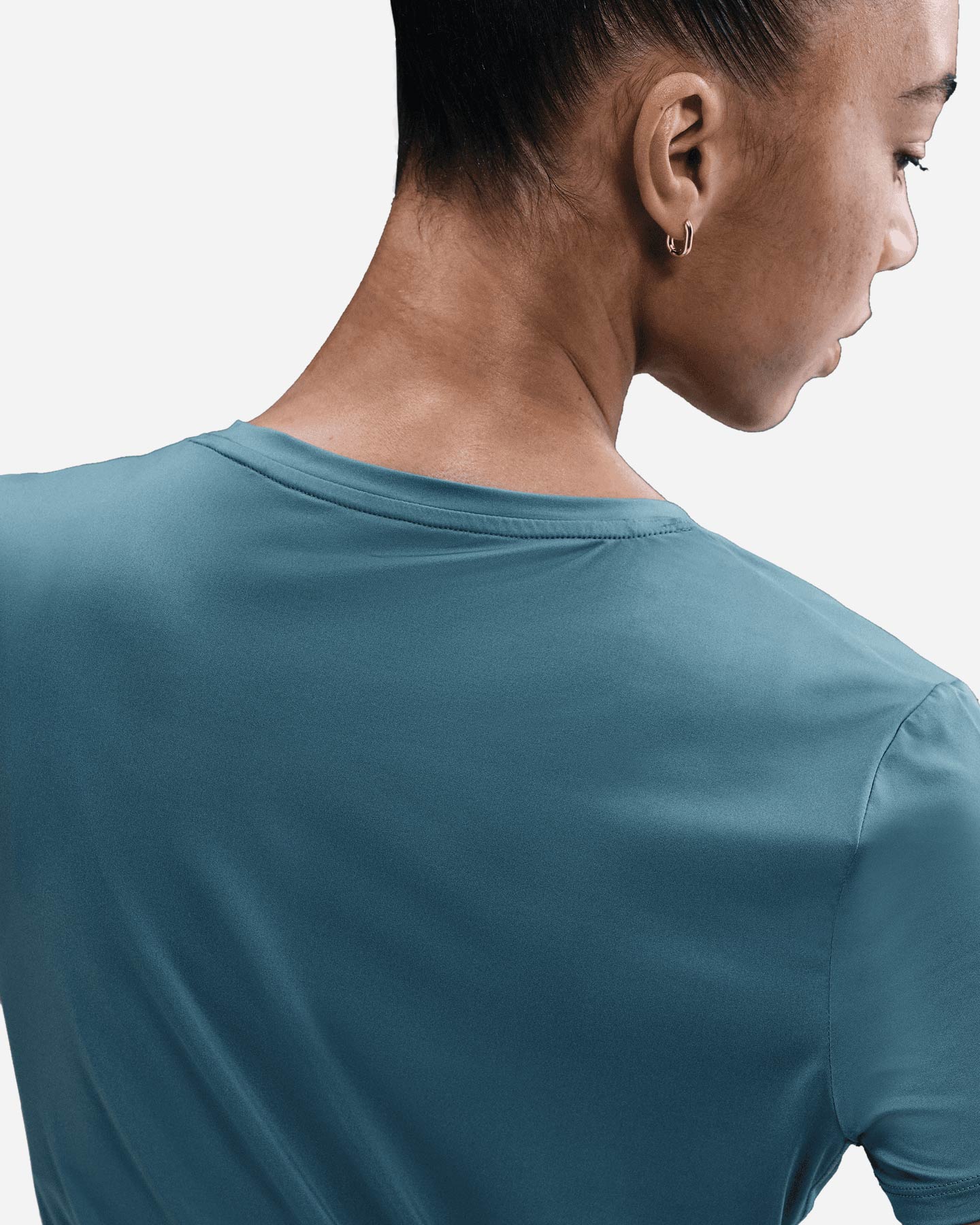 T-shirt training NIKE DRI FIT ONE SMALL LOGO W - Blu - 3 | Cisalfa Sport