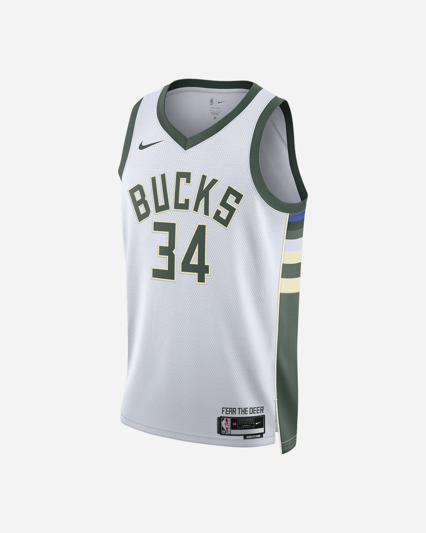 Canotta basket NIKE GIANNIS MILWAUKEE BUCKS ASC M - Bianco - 0 | Cisalfa Sport