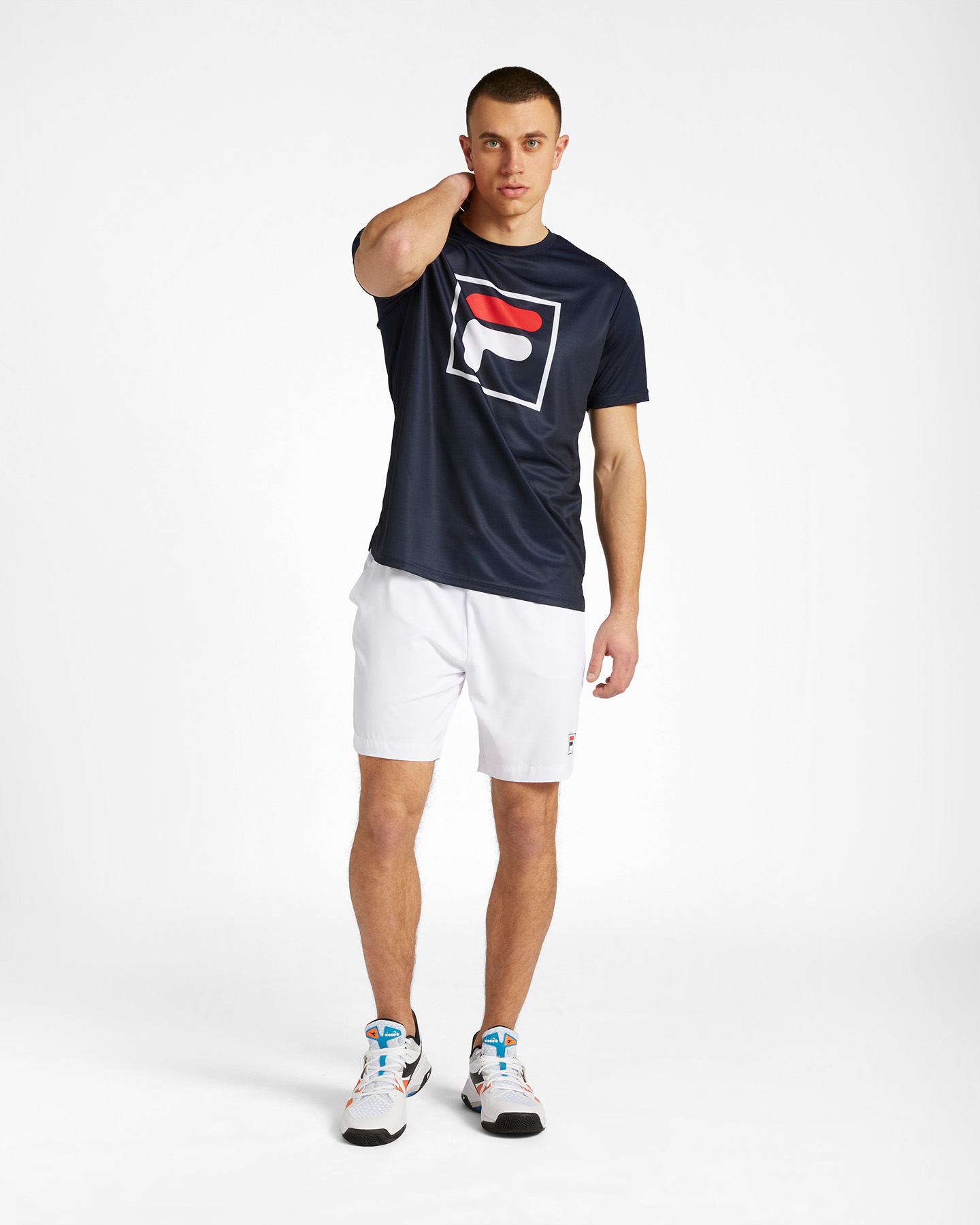 T-shirt tennis FILA BASIC F-BOX M - Blu - 1 | Cisalfa Sport