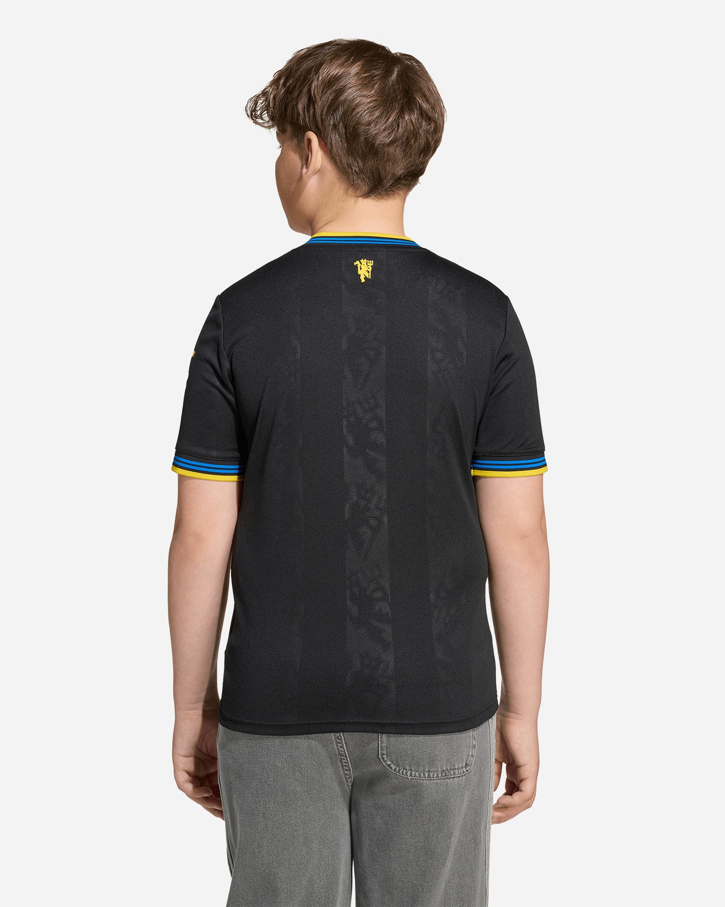 Maglia calcio ufficiale ADIDAS MANCHESTER UNITED 3D 25-26 JR - Nero - 3 | Cisalfa Sport