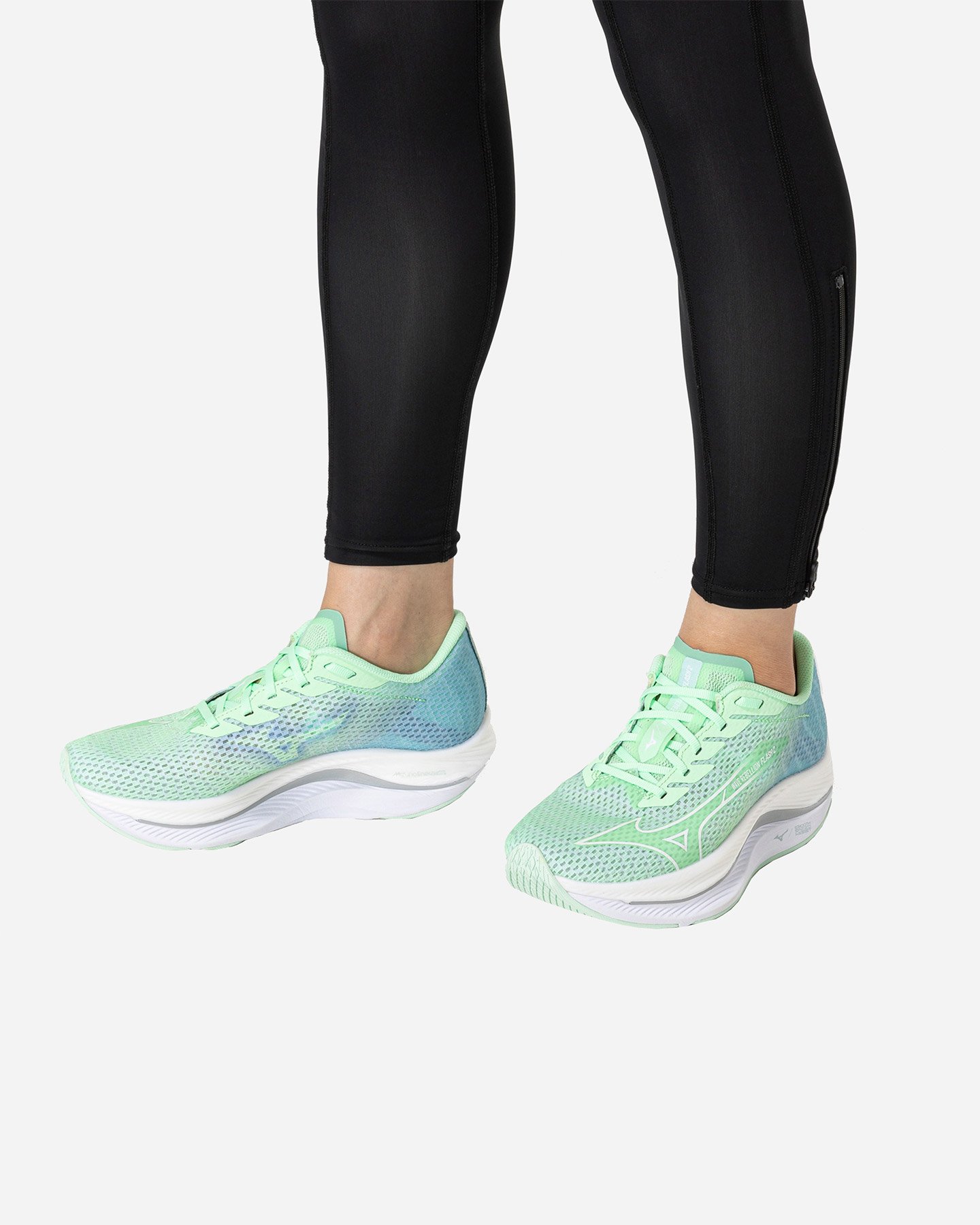 Scarpe running MIZUNO WAVE REBELLION FLASH 2 M - Verde - 5 | Cisalfa Sport