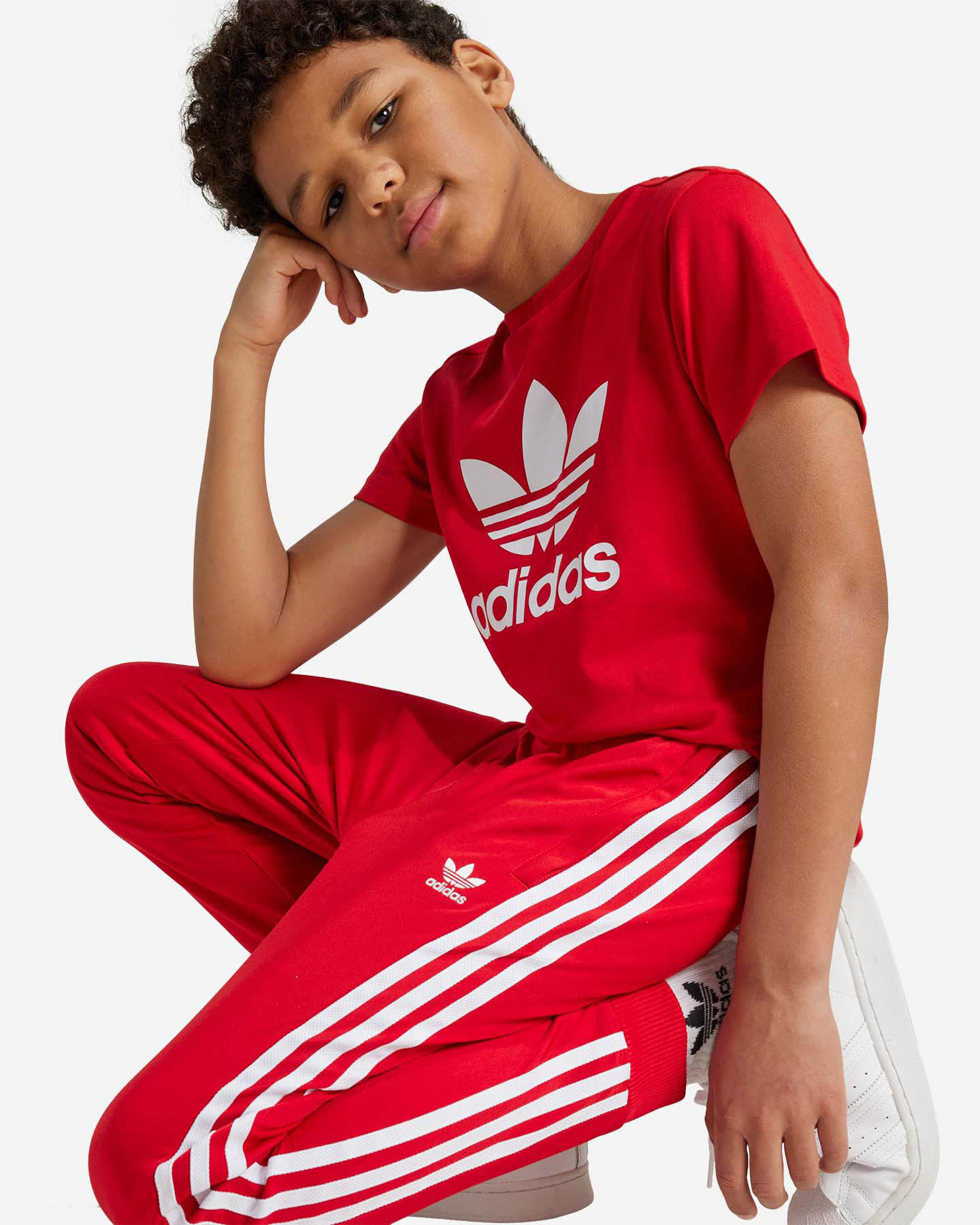 Pantalone ADIDAS O BOY JR - Rosso - 3 | Cisalfa Sport