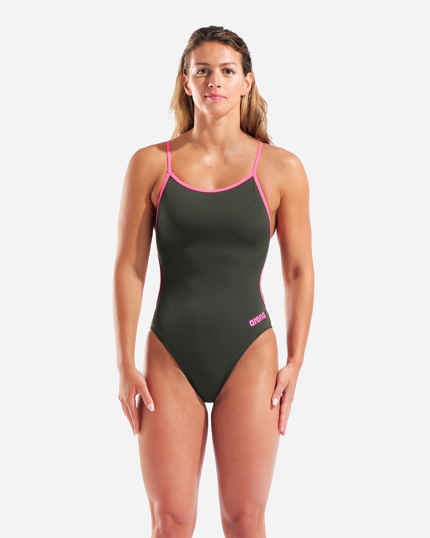 Costume piscina ARENA LACE SOLID W - Verde - 2 | Cisalfa Sport