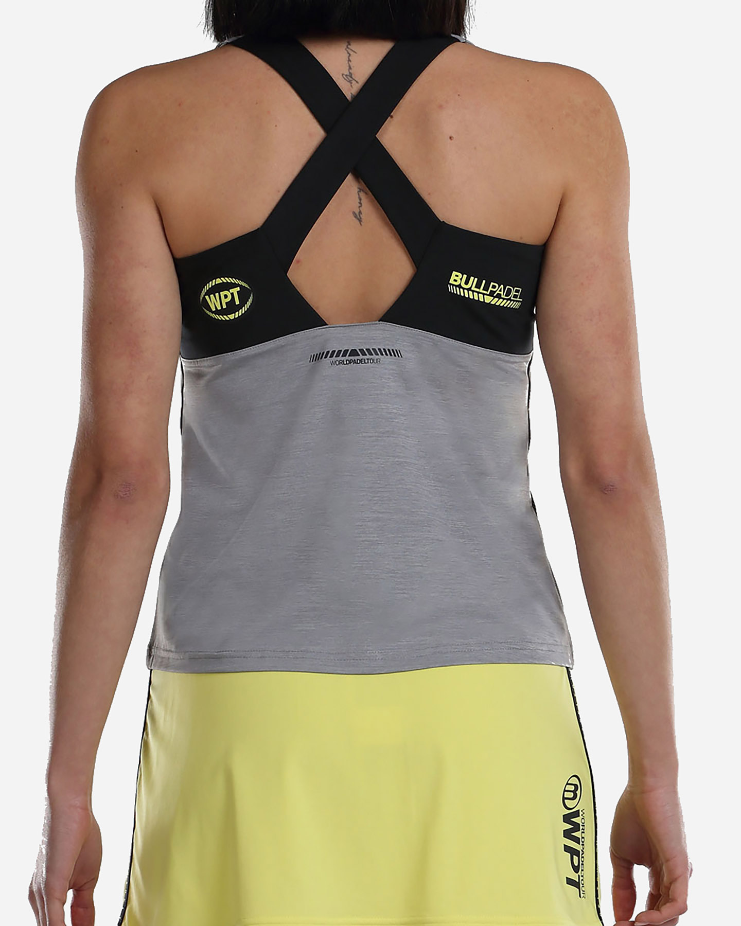 T-shirt tennis BULLPADEL LLAVE W - Grigio - 3 | Cisalfa Sport