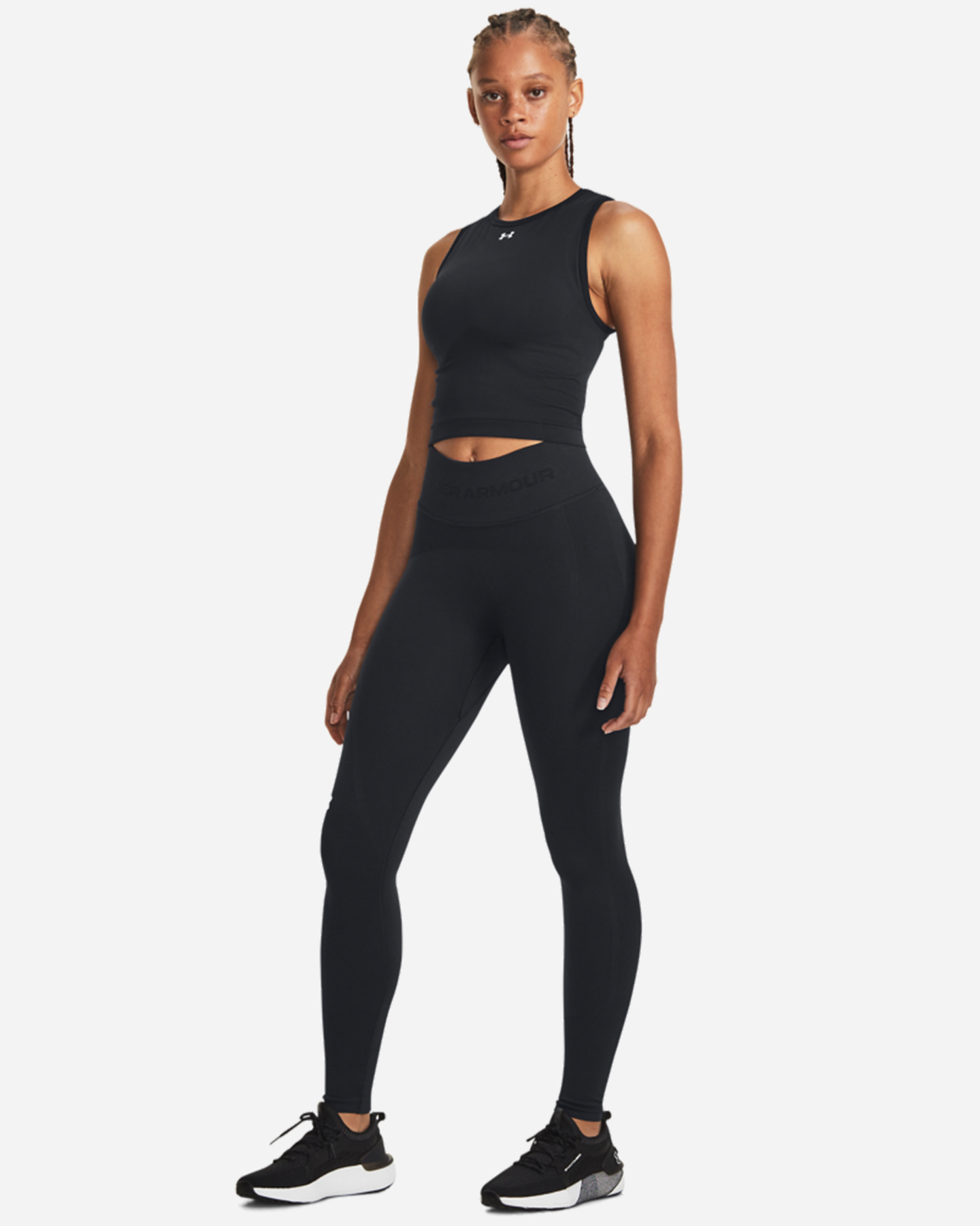 Canotta training UNDER ARMOUR SEAMLESS W - Nero - 4 | Cisalfa Sport