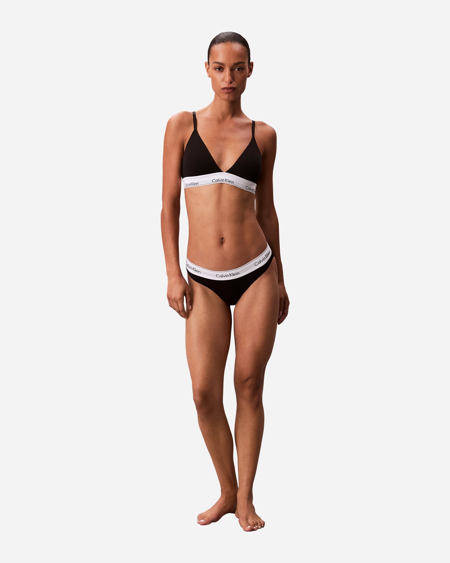 Intimo CALVIN KLEIN UNDERWEAR LIGHTLY LINED TRIANGLE W - Nero - 1 | Cisalfa Sport