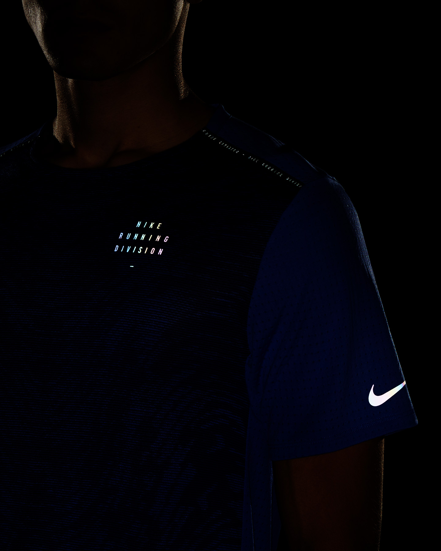 T-shirt running NIKE DRI FIT RUN DIVISION RISE365 M - Blu - 3 | Cisalfa Sport