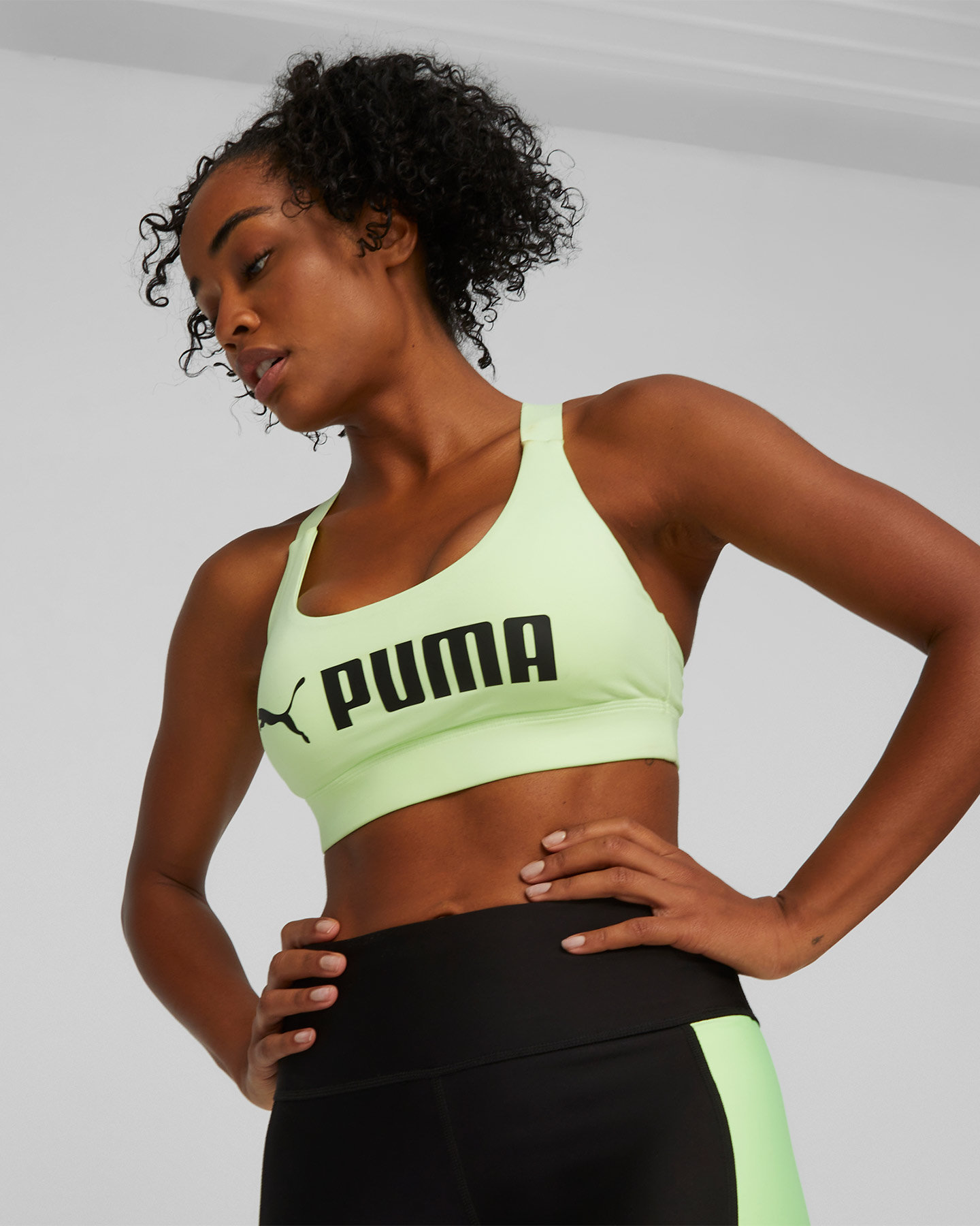 Bra training PUMA FIT W - Verde - 2 | Cisalfa Sport