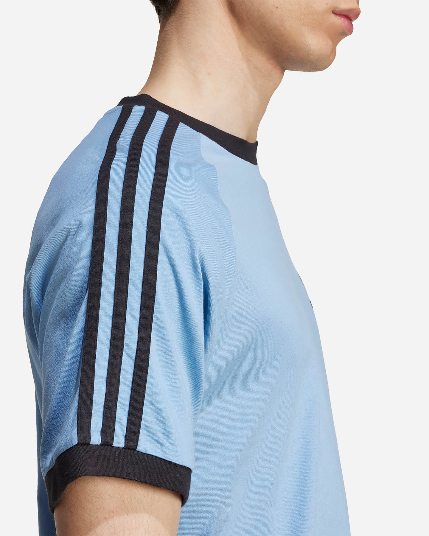 T-shirt ADIDAS 3STRIPES M - Azzurro - 5 | Cisalfa Sport