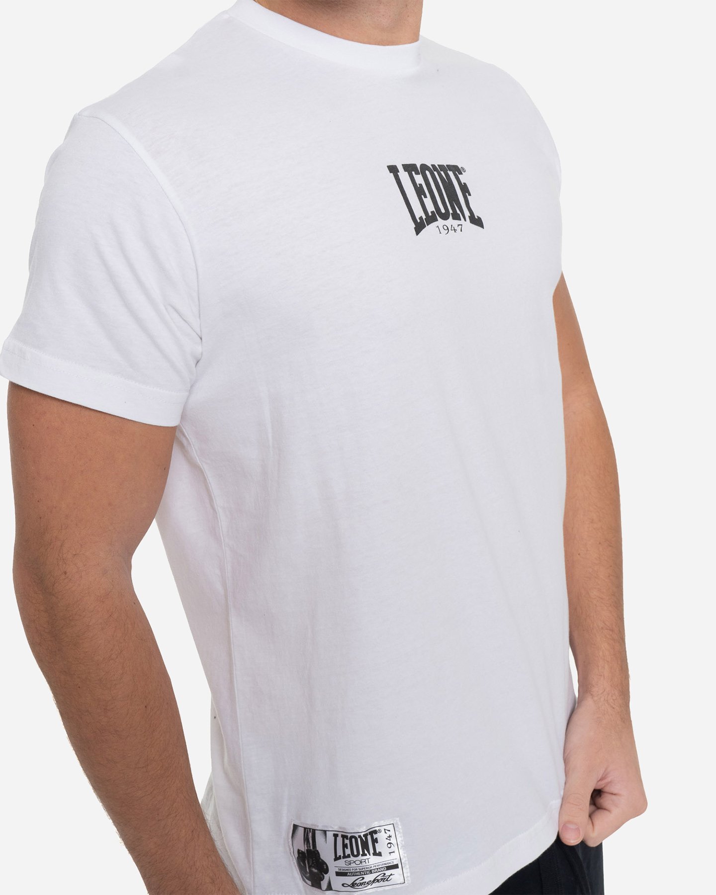 T-shirt LEONE SMALL LOGO M - Bianco - 4 | Cisalfa Sport