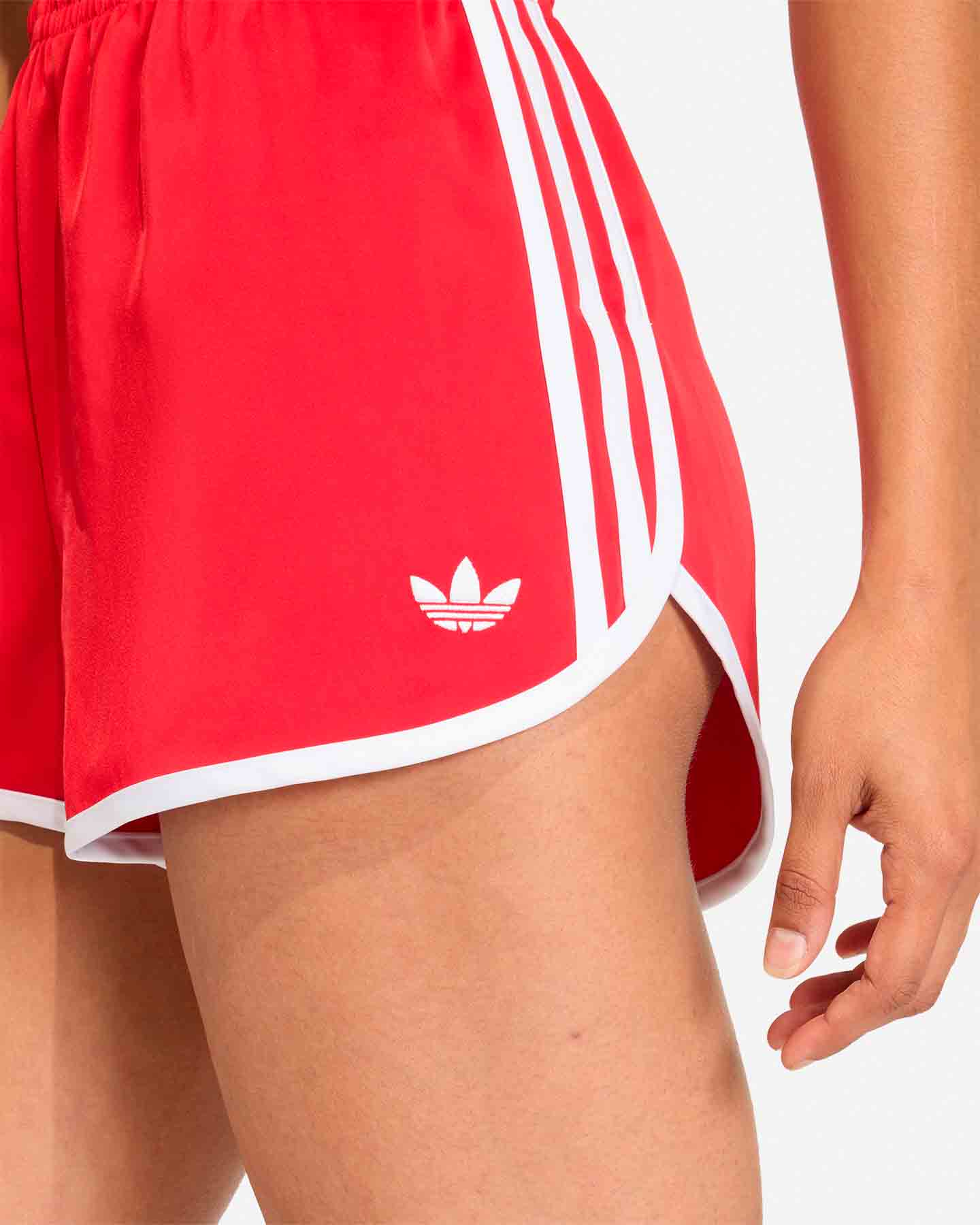 Pantaloncini ADIDAS 3STRIPES W - Rosso - 5 | Cisalfa Sport