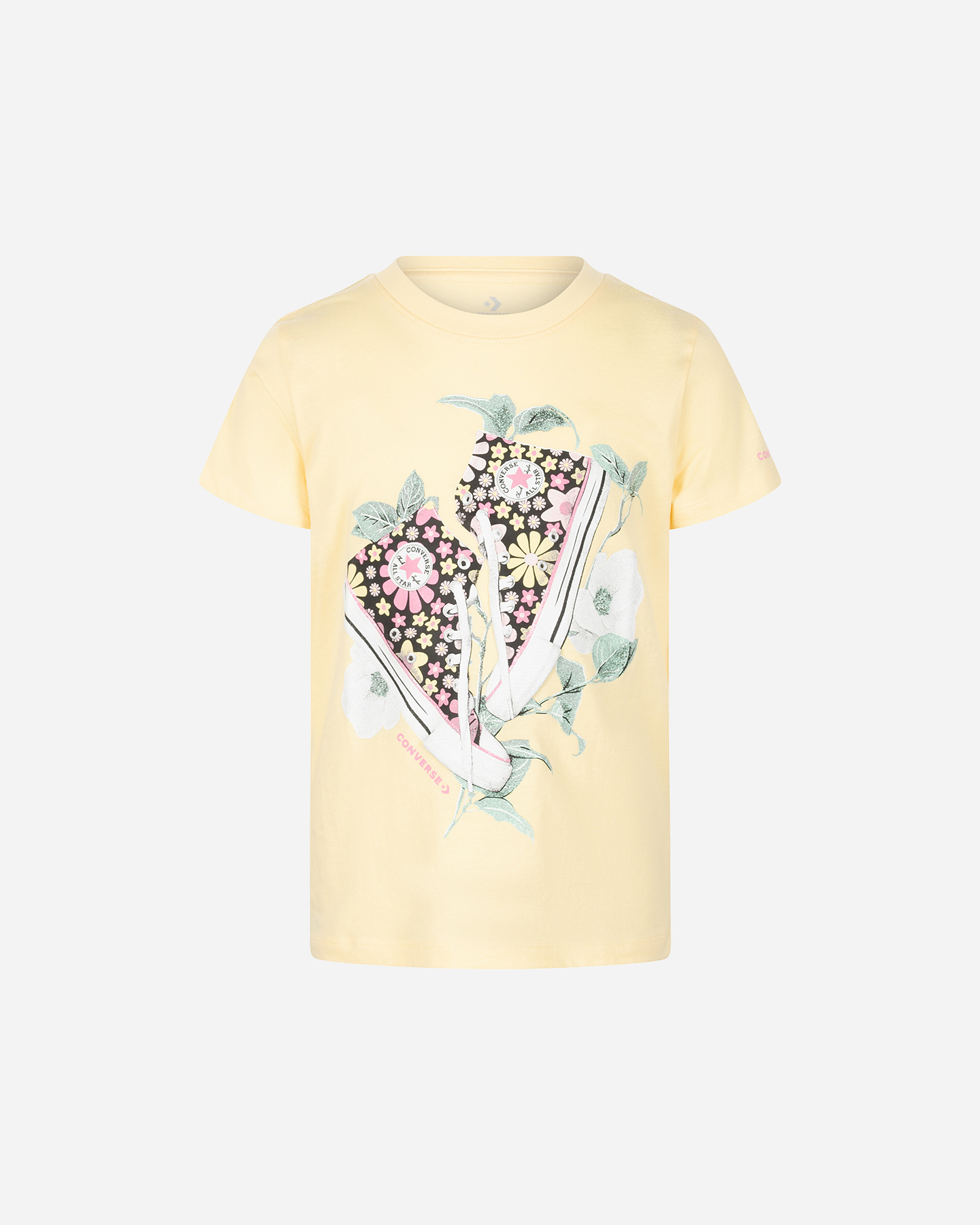T-shirt CONVERSE FLORAL SNEAKER JR - Bianco - 0 | Cisalfa Sport