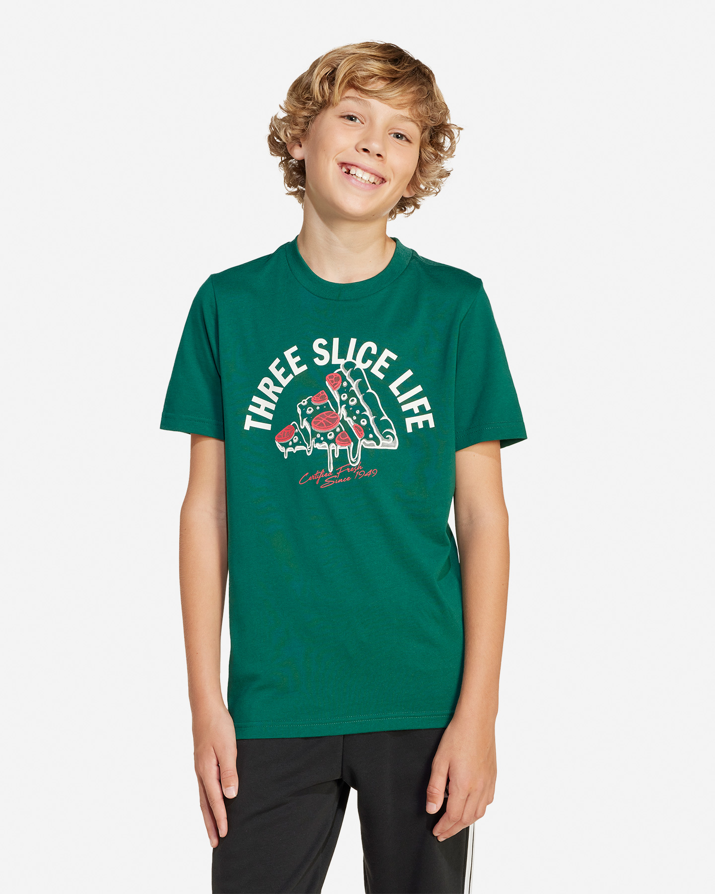 T-shirt ADIDAS PIZZA LOGO JR - Verde - 1 | Cisalfa Sport