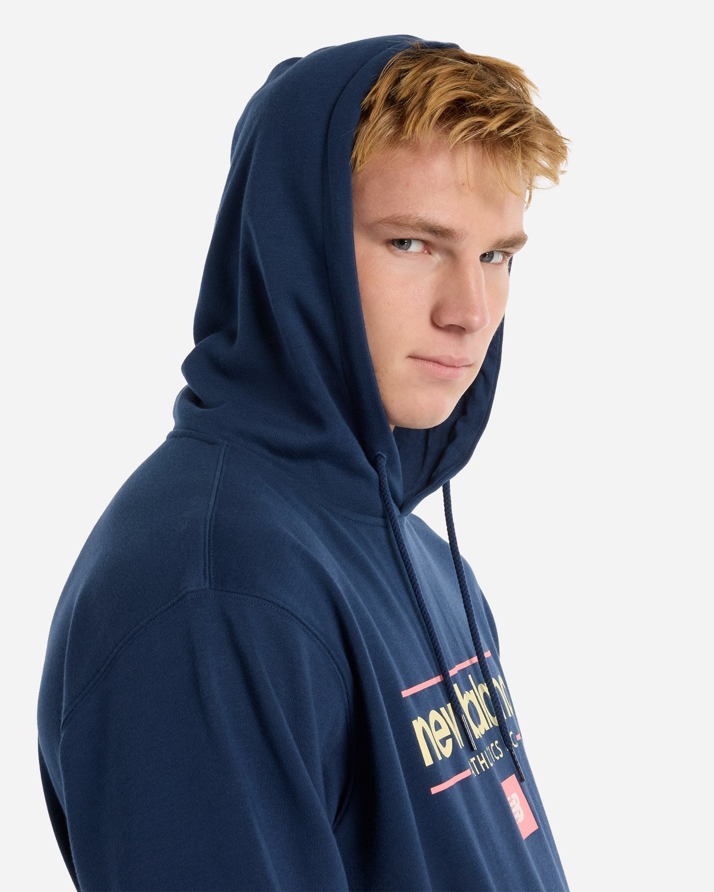 Felpa NEW BALANCE BIG LOGO M - Blu Navy - 4 | Cisalfa Sport